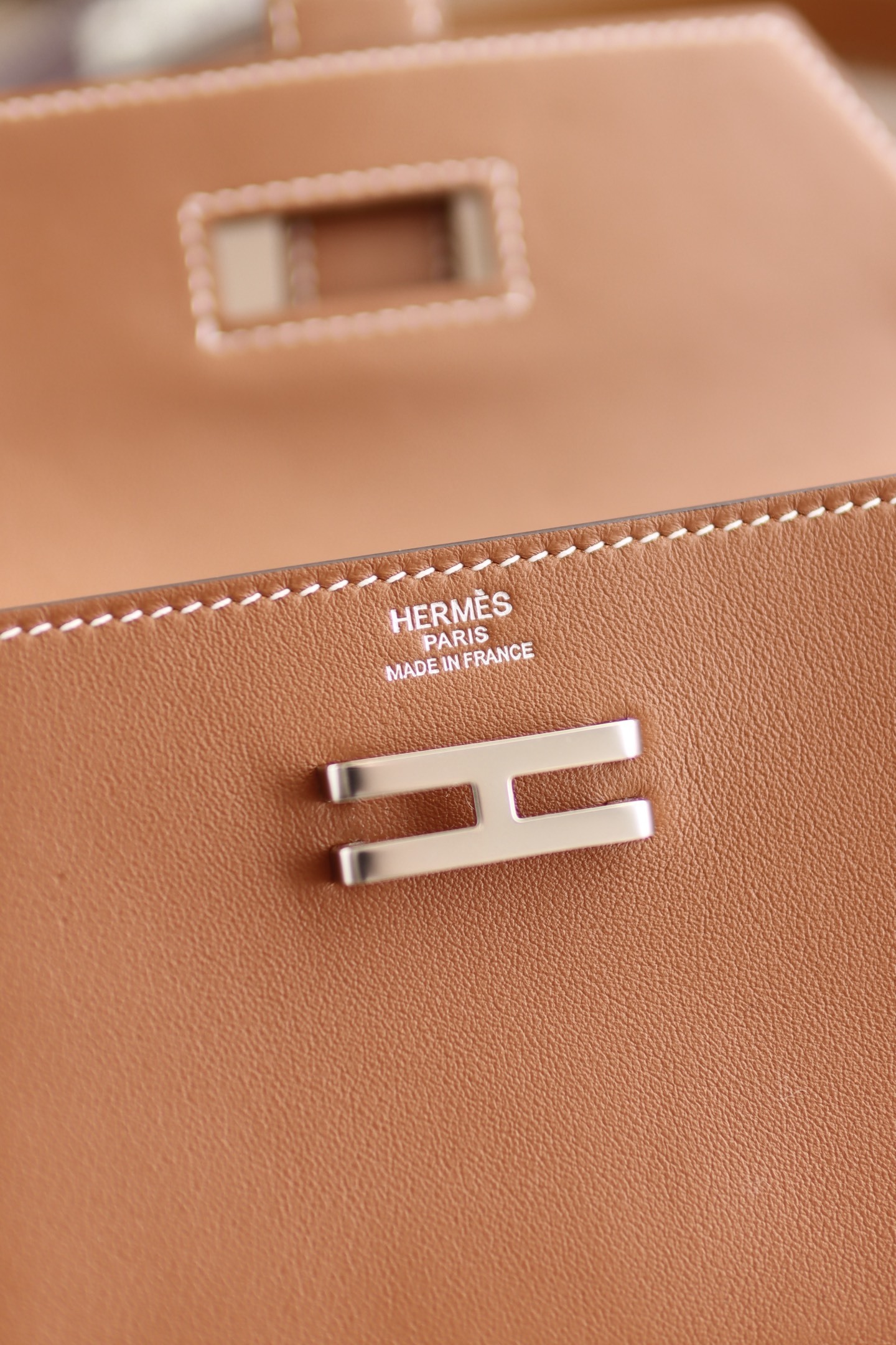 Hermès Kelly Pocket Belt Bag in Gold Leather with Silver Hardware