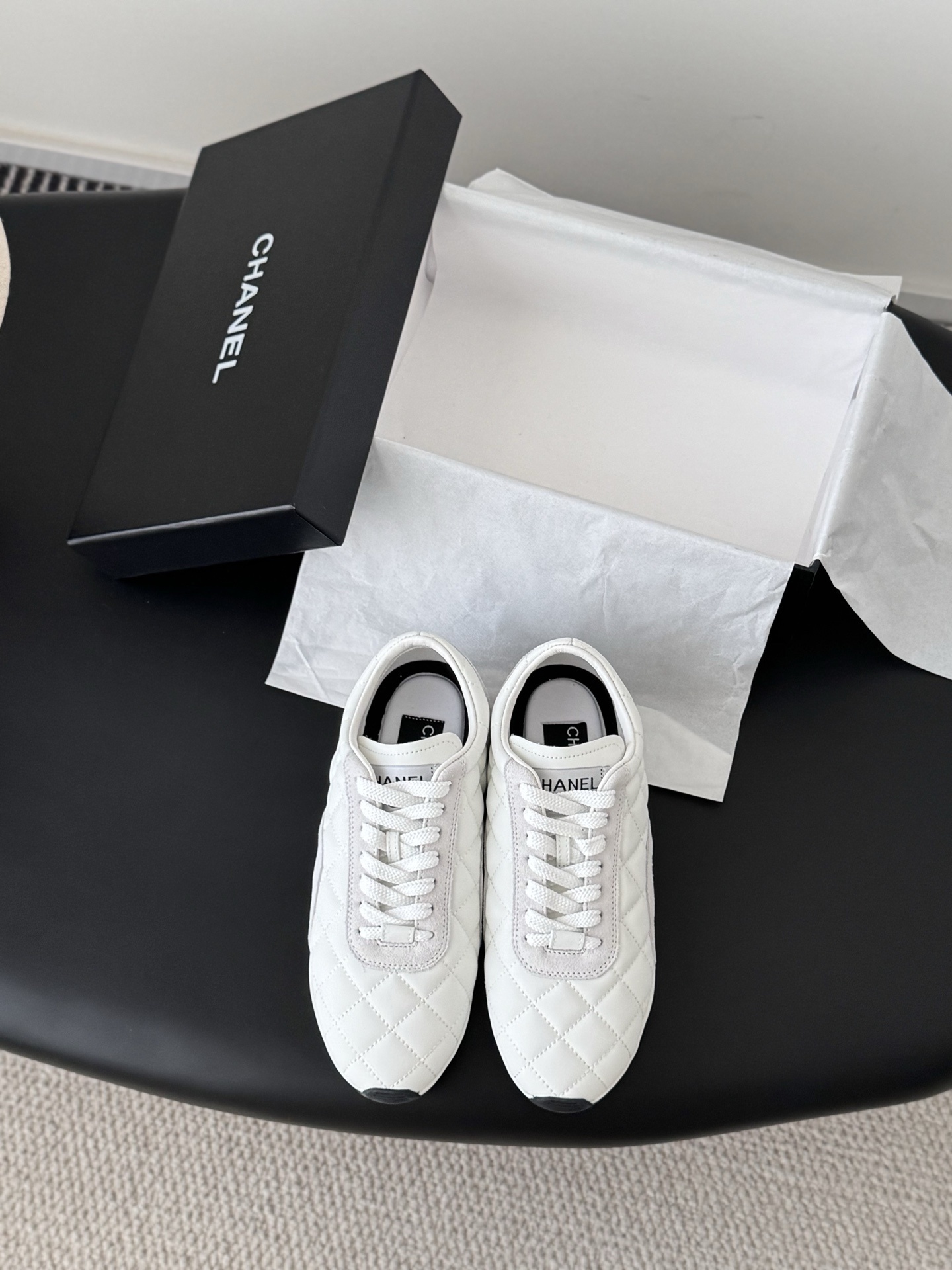 Chanel White Quilted Leather Sneakers – Luxury Women’s Sport Shoes