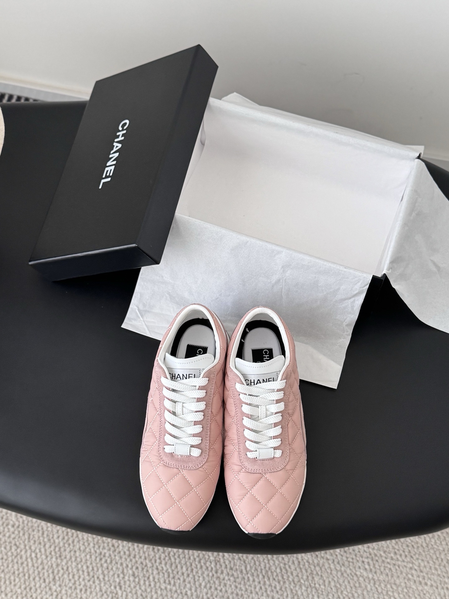 Chanel Quilted Pink Sneakers – Luxury Women’s Designer Footwear