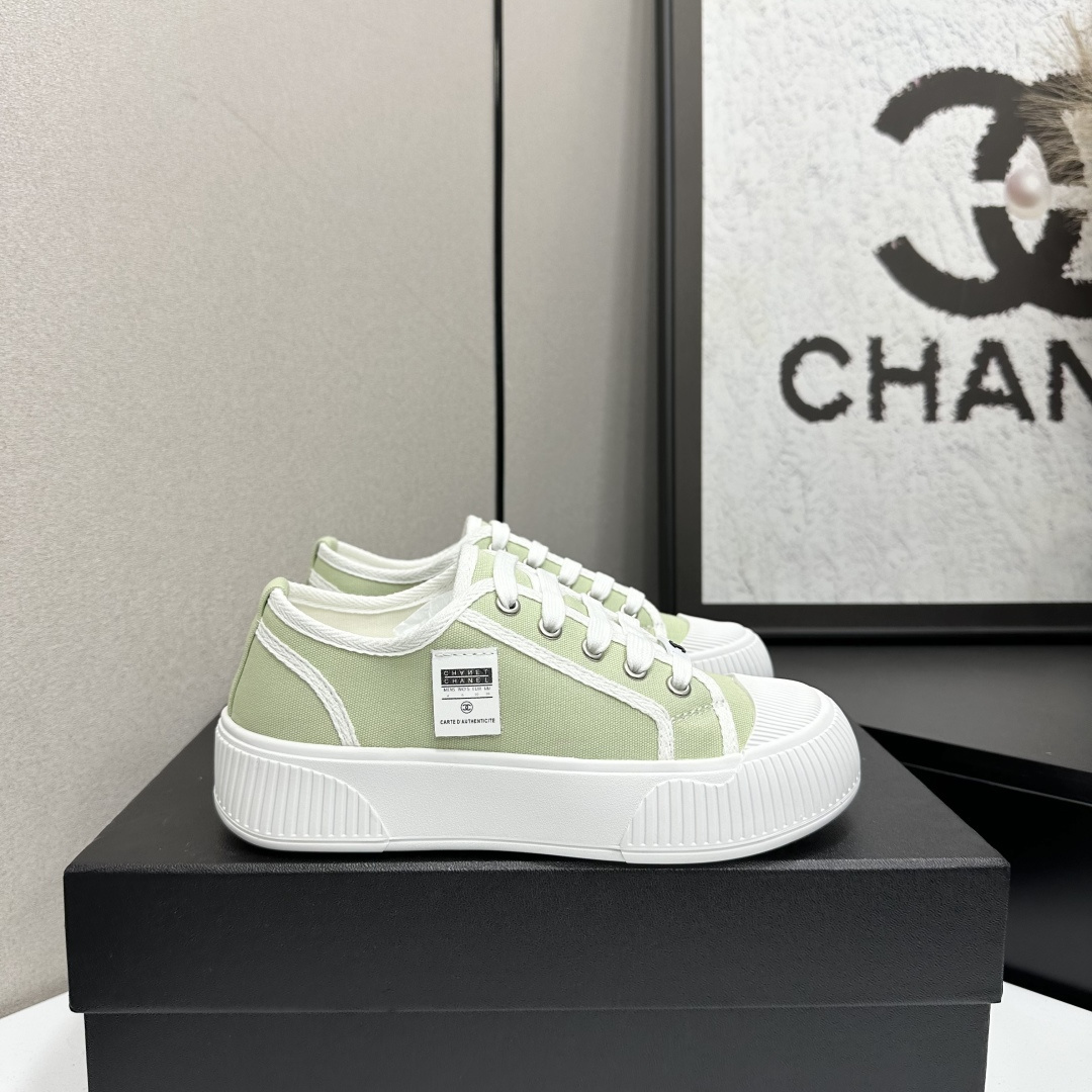 Women’s Mint Green Canvas Platform Sneakers – Casual Low-Top Trainers