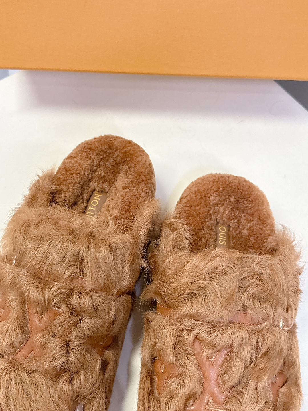 Louis Vuitton Brown Fur Monogram Mules - Luxury Comfort Slippers