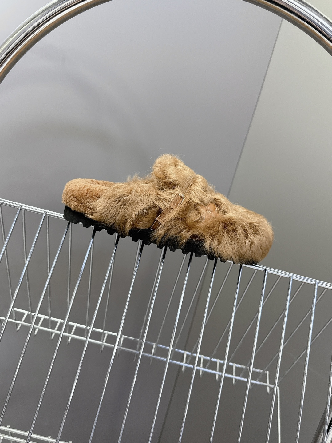 Louis Vuitton Brown Fur Monogram Mules - Luxury Comfort Slippers