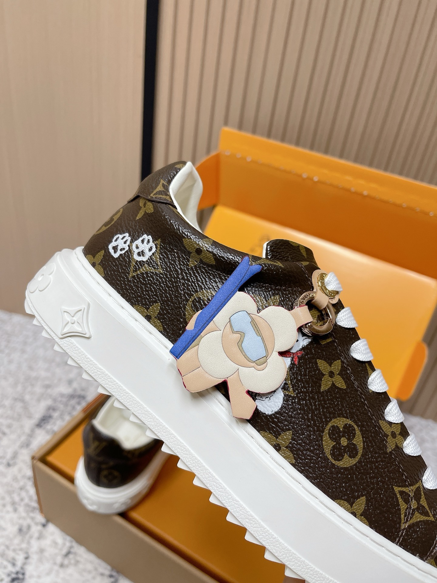 Louis Vuitton Monogram Canvas Floral Low-Top Sneakers