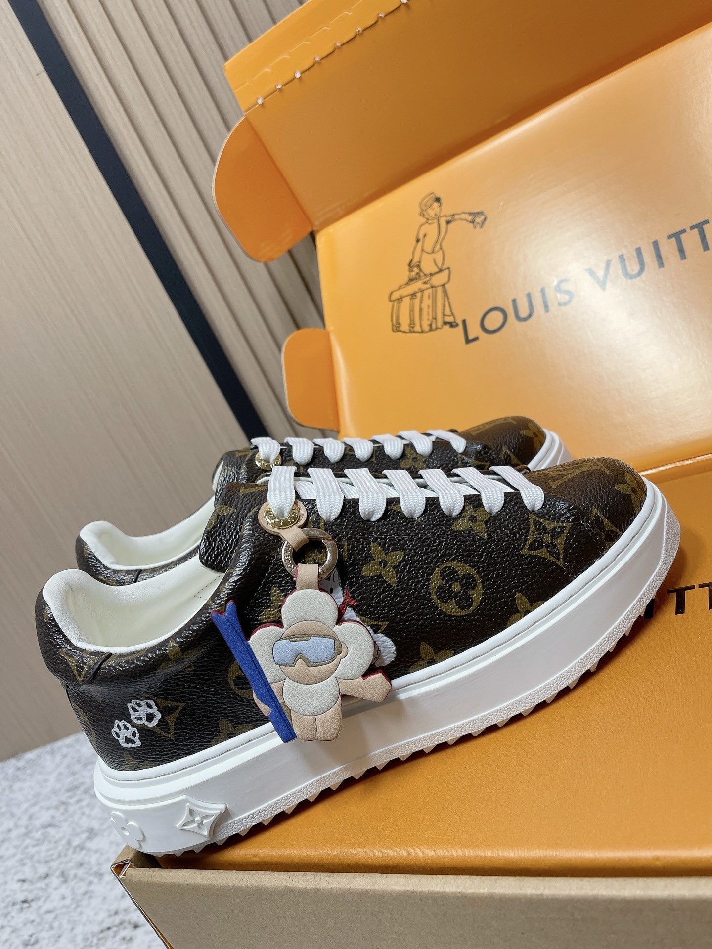 Louis Vuitton Monogram Canvas Floral Low-Top Sneakers