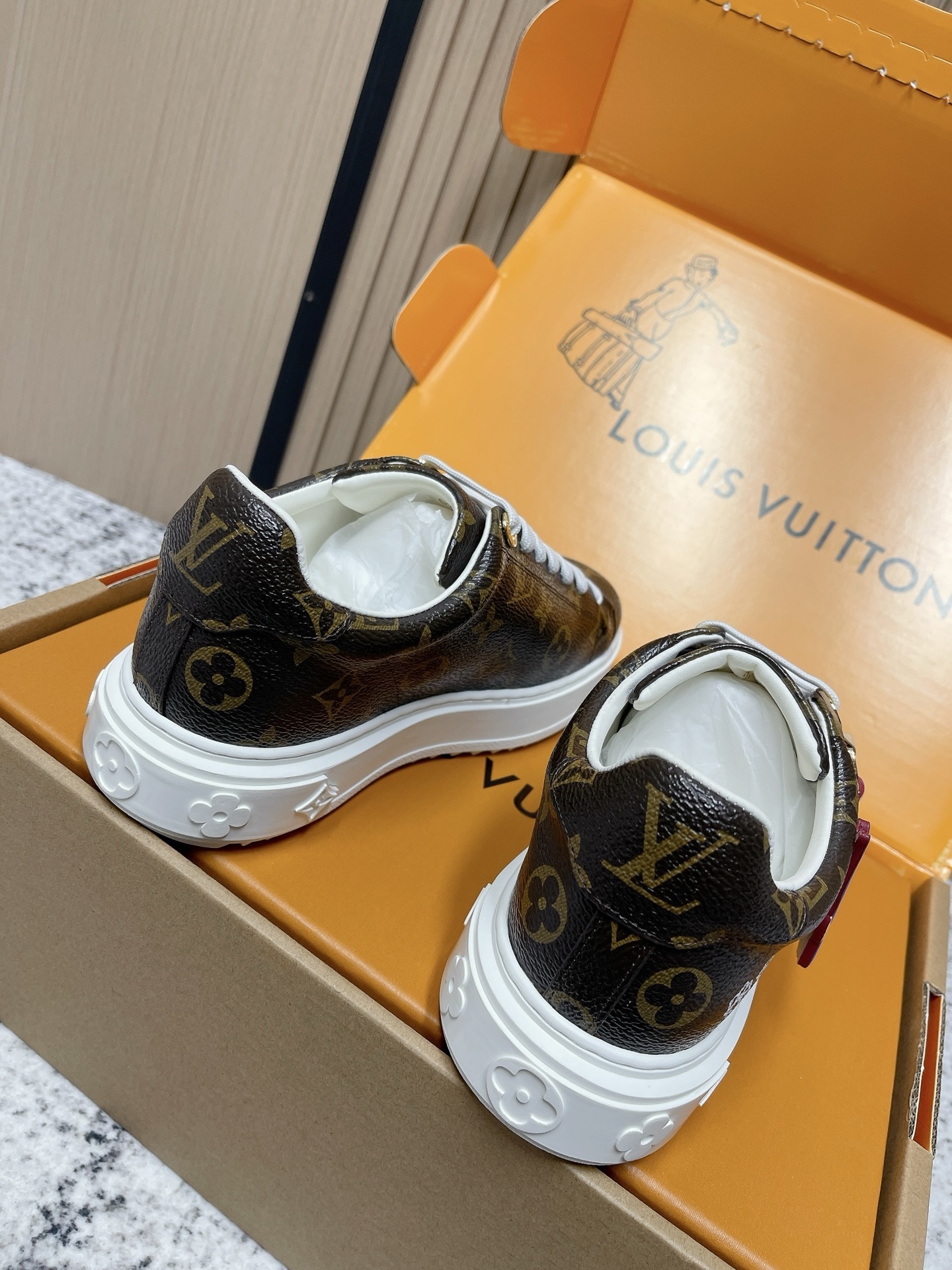 Louis Vuitton Monogram Canvas Floral Low-Top Sneakers