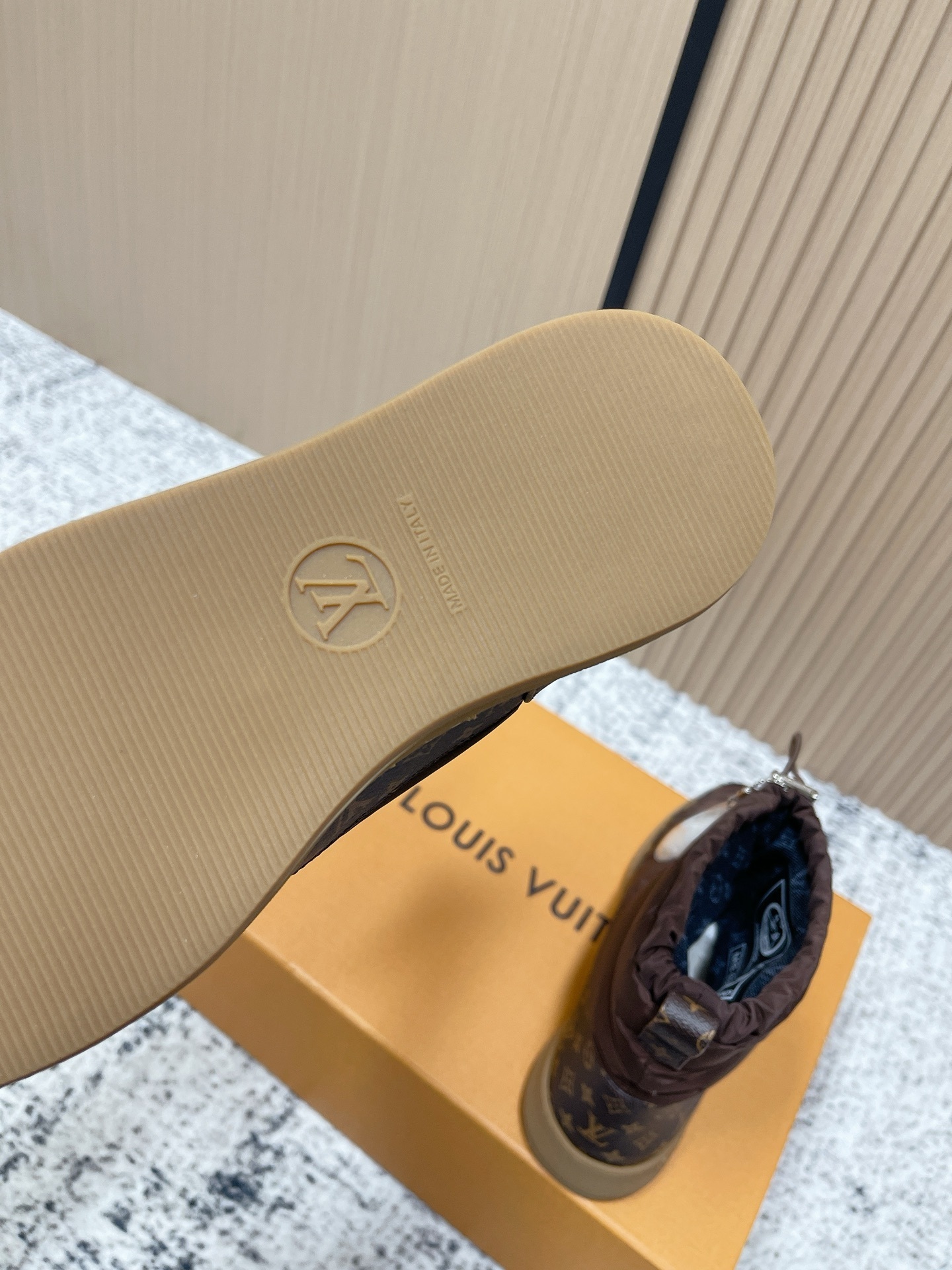 Louis Vuitton Pillow Comfort Puffer Boots - Brown Monogram
