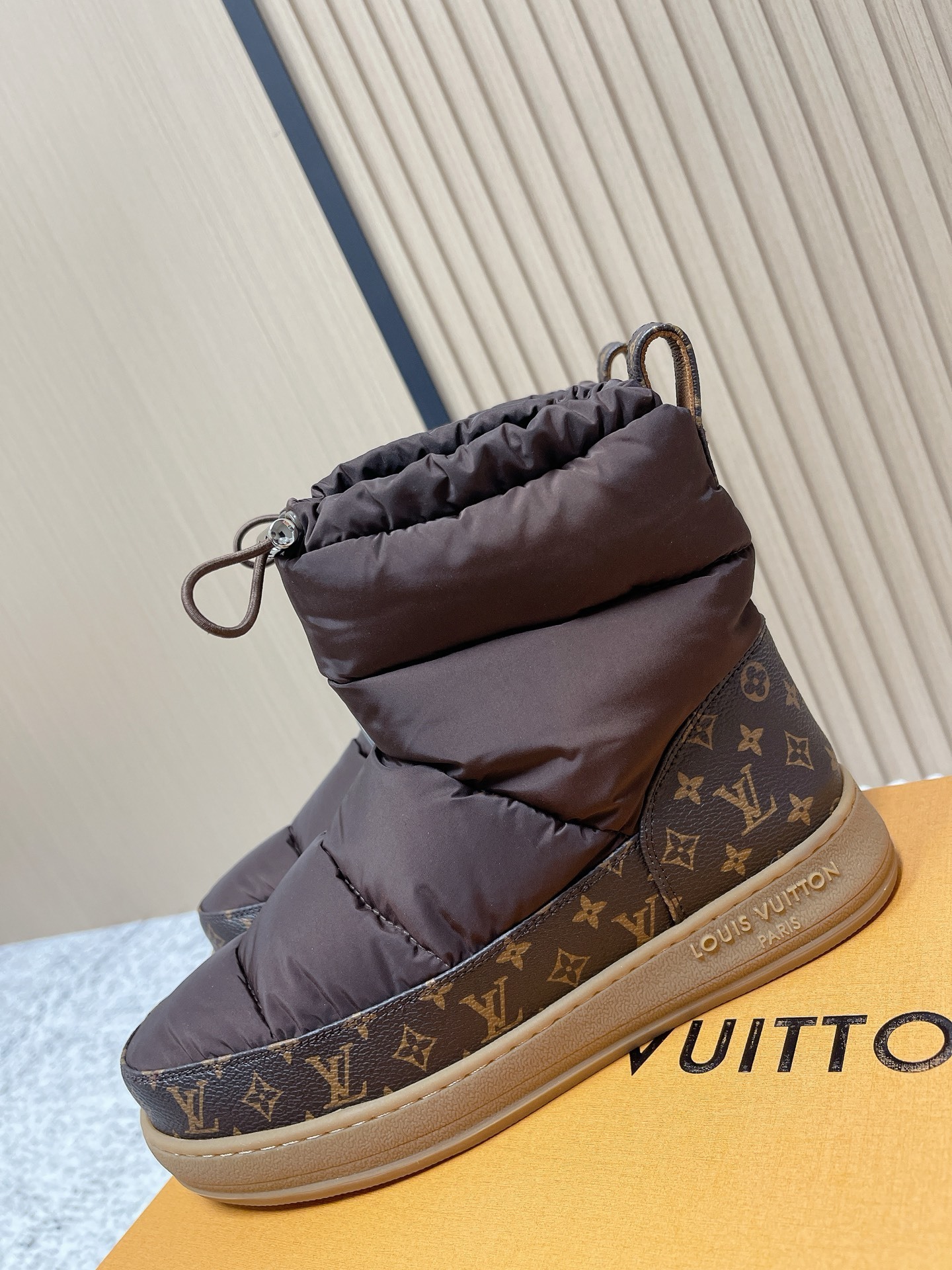 Louis Vuitton Pillow Comfort Puffer Boots - Brown Monogram