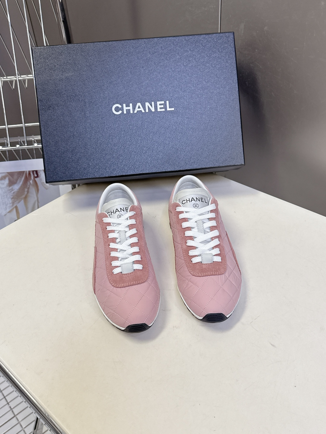 Chanel Pink Quilted Suede Sneakers – Luxury Women’s Designer Shoes