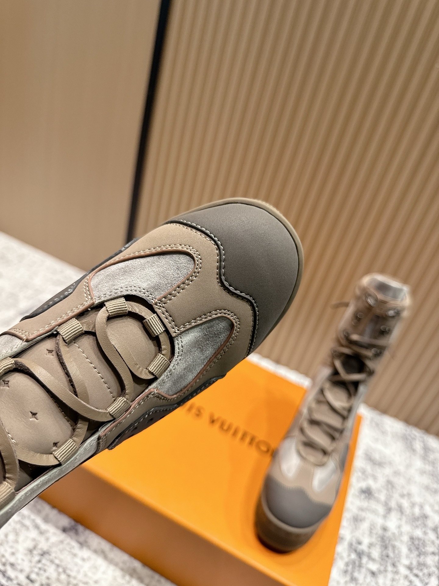 Louis Vuitton Women's Velvet High-Top Platform Ranger Boots