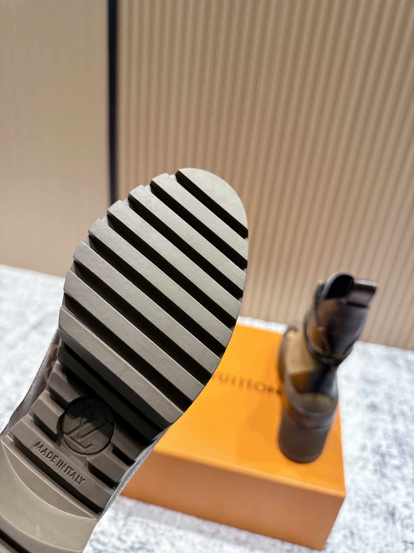 Louis Vuitton Women's Suede Monogram Canvas Lace-Up Ankle Boots