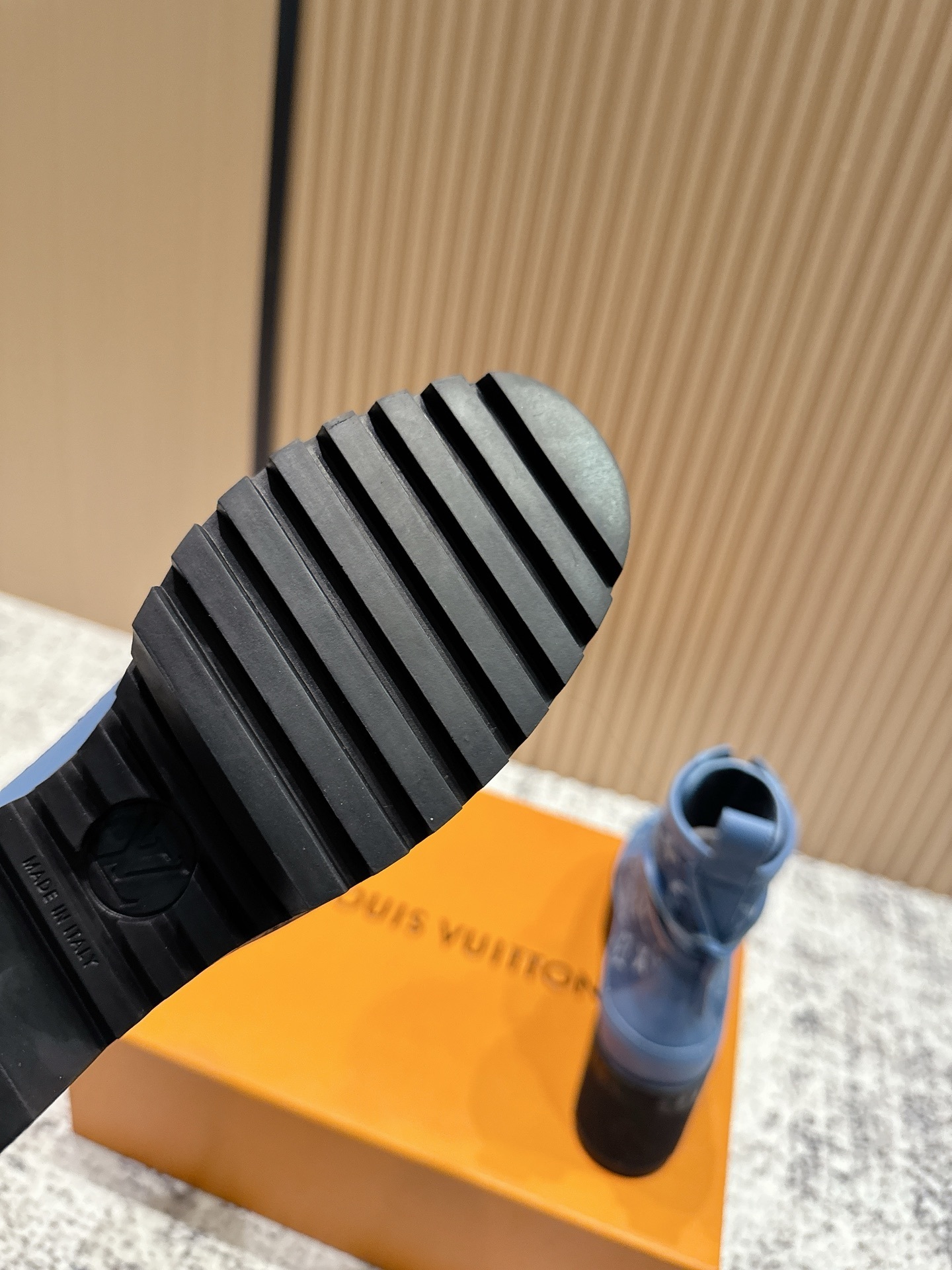 Louis Vuitton Monogram Denim Star Trail Ankle Boots - Blue