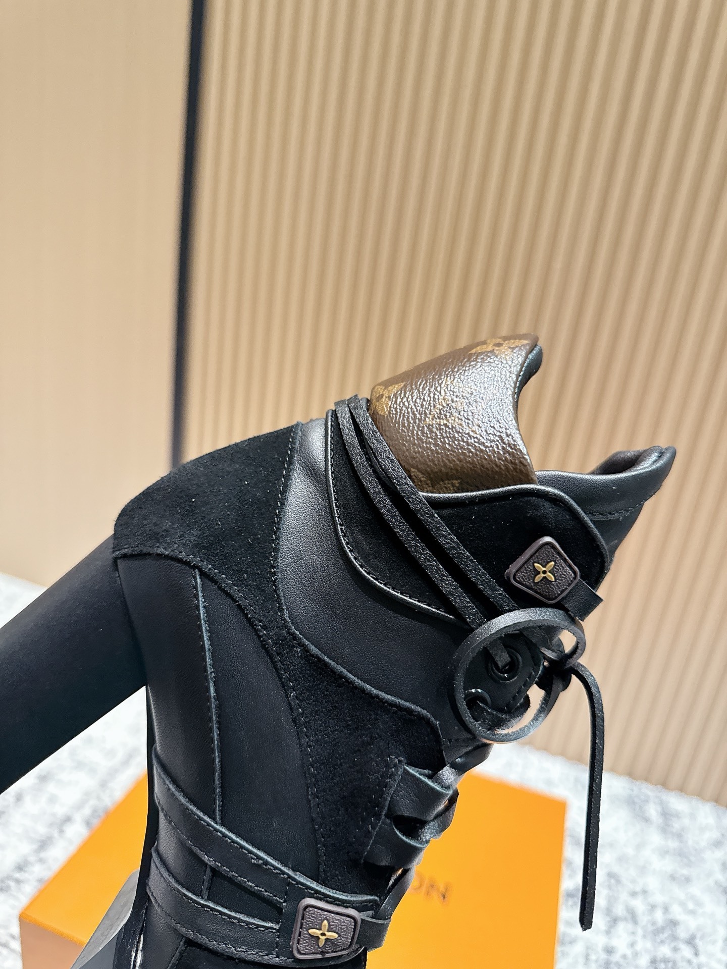Louis Vuitton Star Trail Ankle Boots - Black Leather High Heels