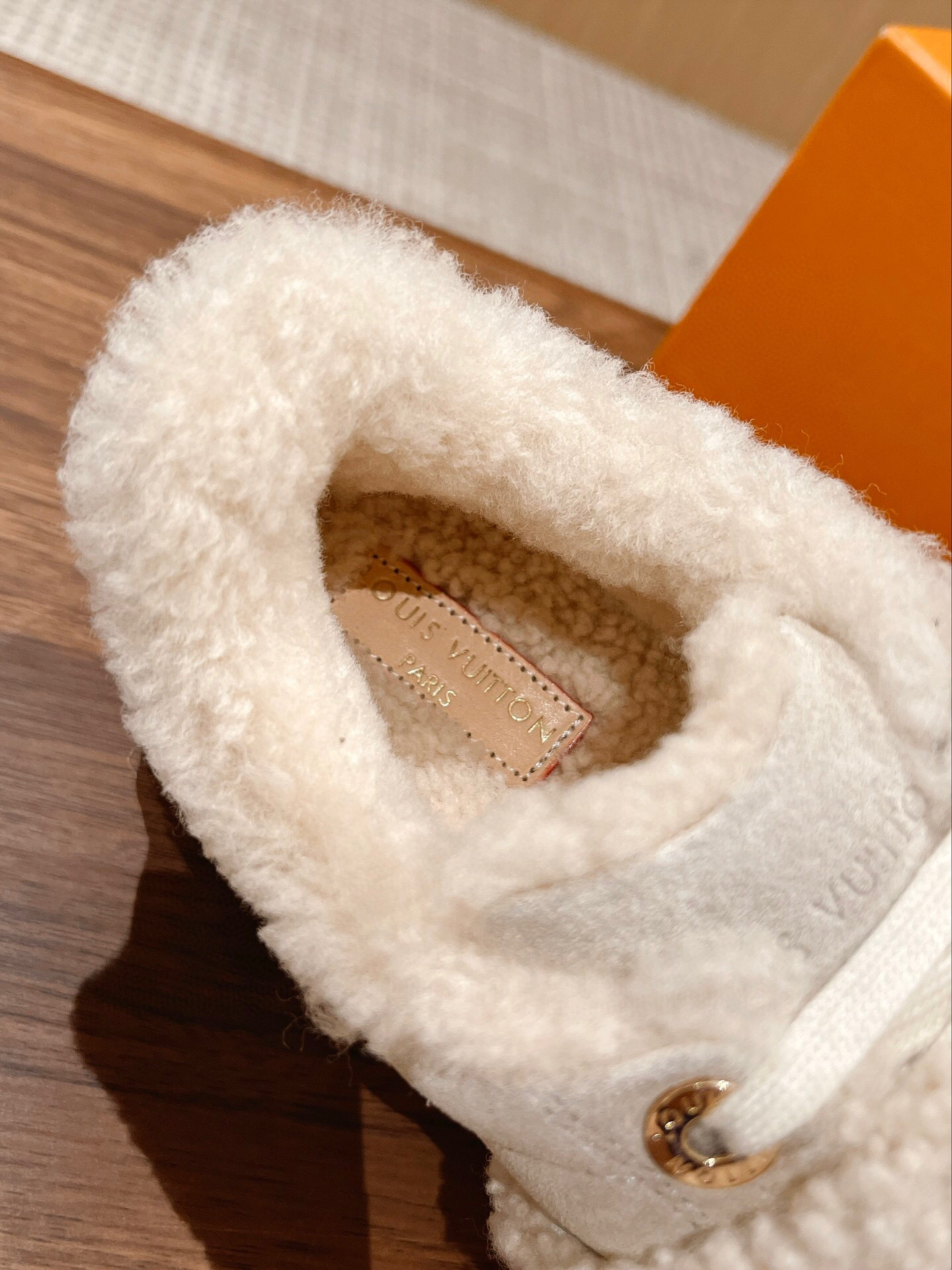 Luxury Monogram Shearling Platform Sneakers - Cozy Winter Fashion