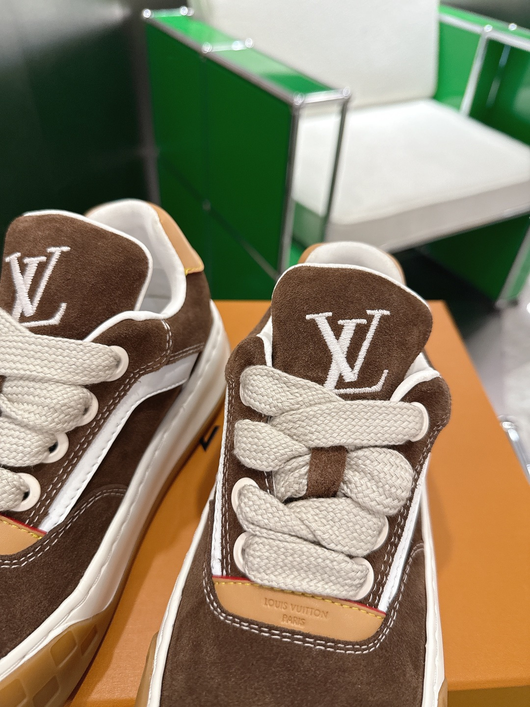 Louis Vuitton LV Skate Sneakers - Brown Suede Luxury Footwear