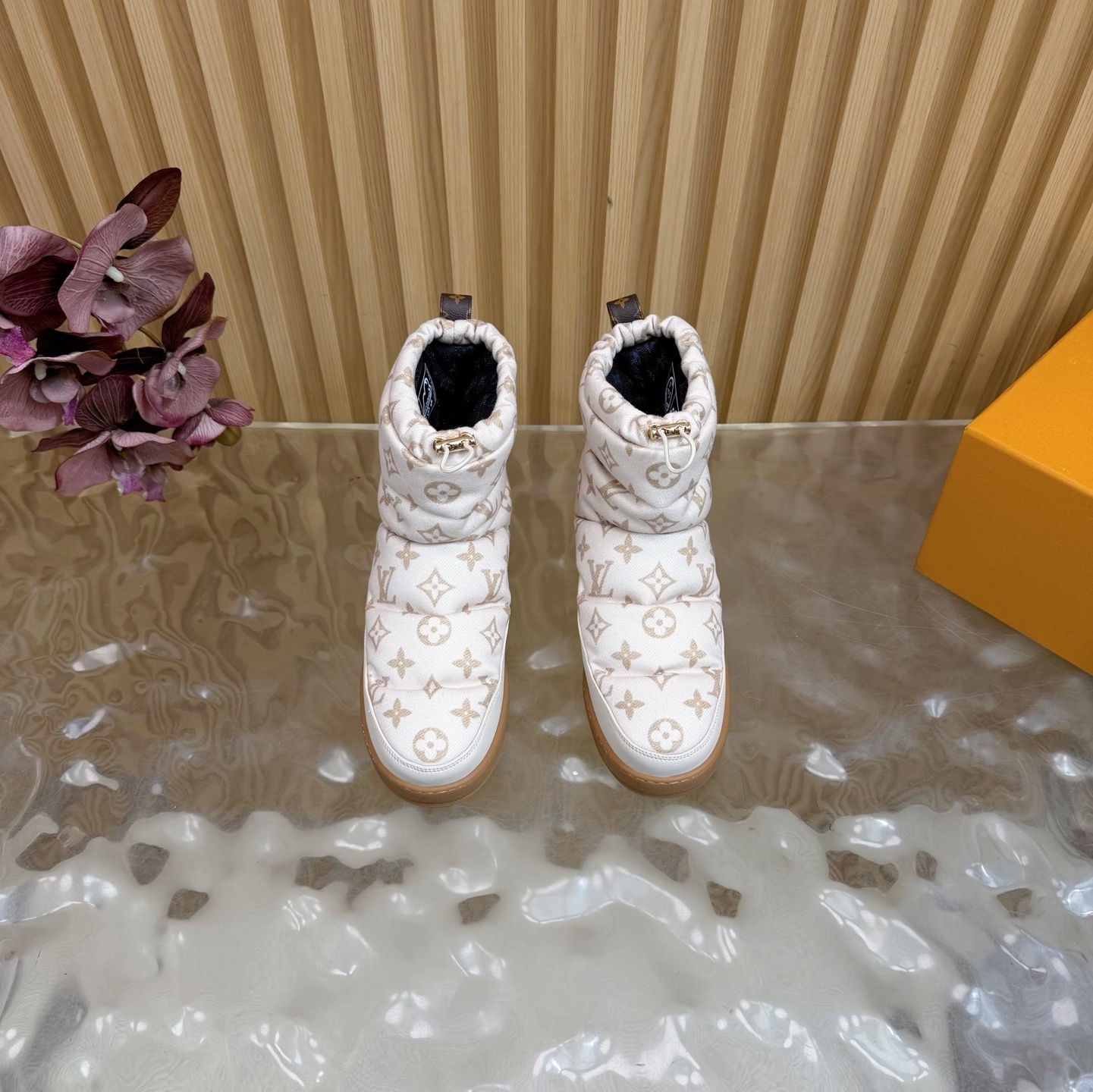 Louis Vuitton Pillow Comfort Ankle Boot White Monogram Canvas