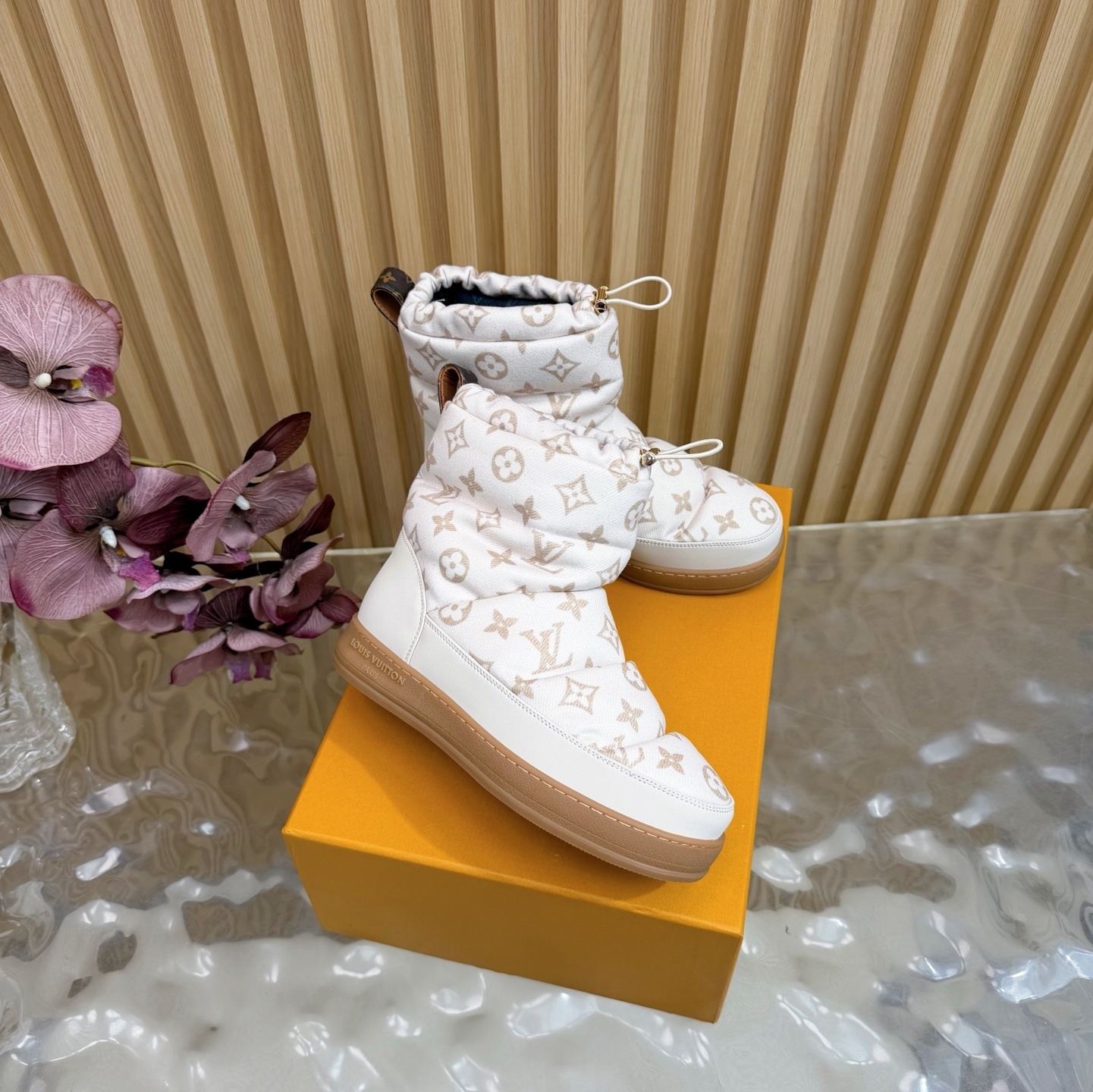 Louis Vuitton Pillow Comfort Ankle Boot White Monogram Canvas