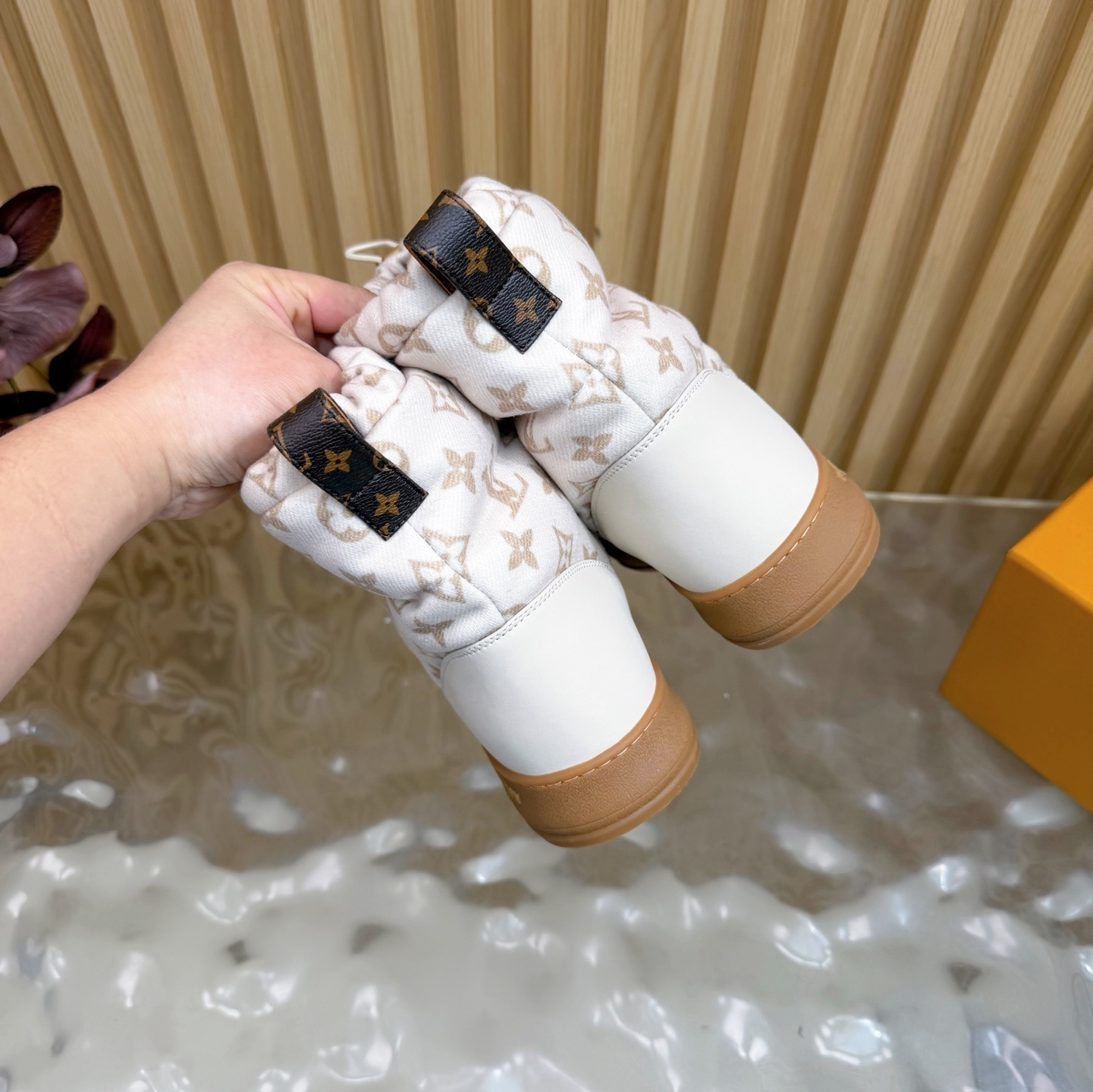 Louis Vuitton Pillow Comfort Ankle Boot White Monogram Canvas
