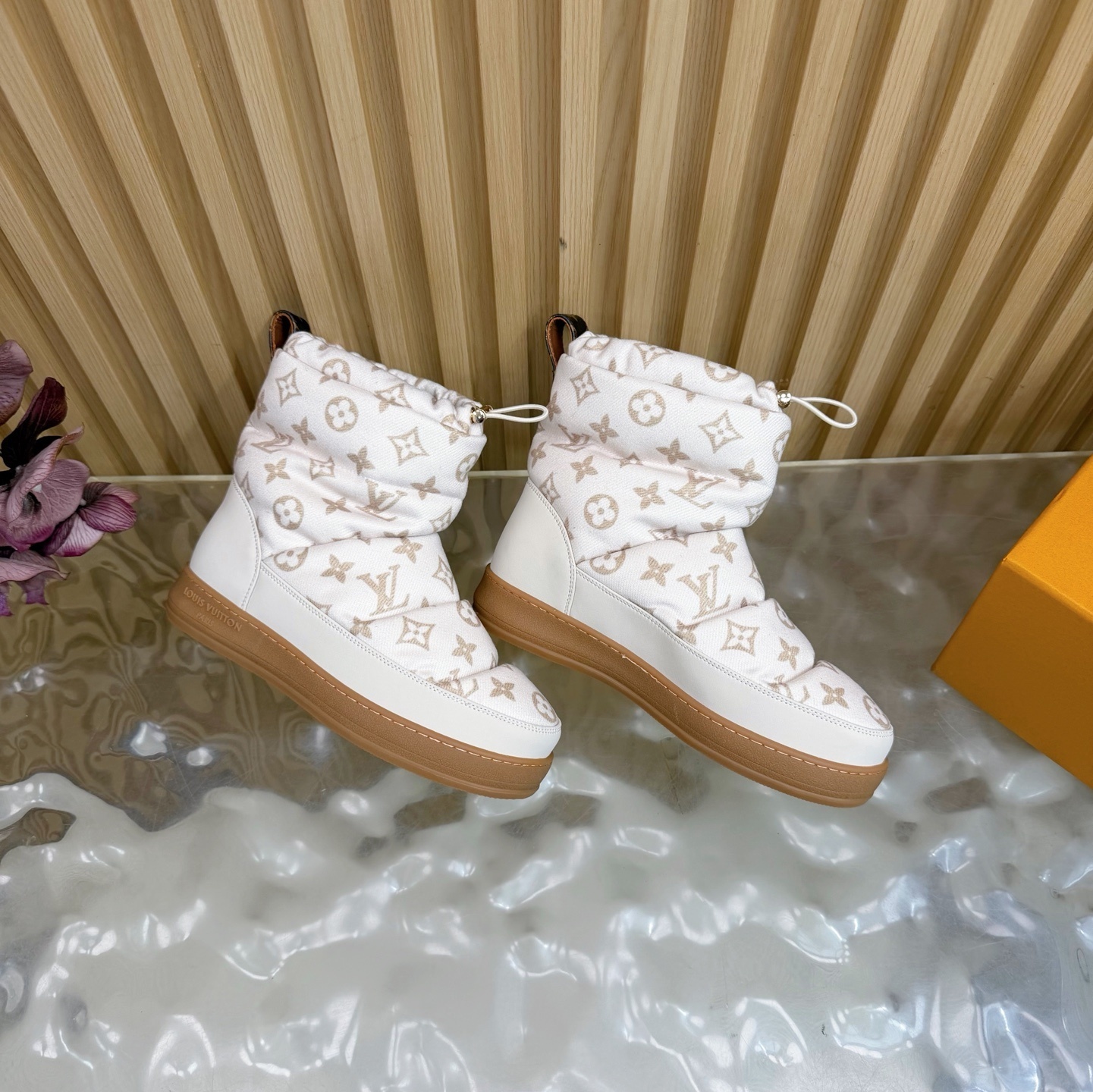 Louis Vuitton Pillow Comfort Ankle Boot White Monogram Canvas