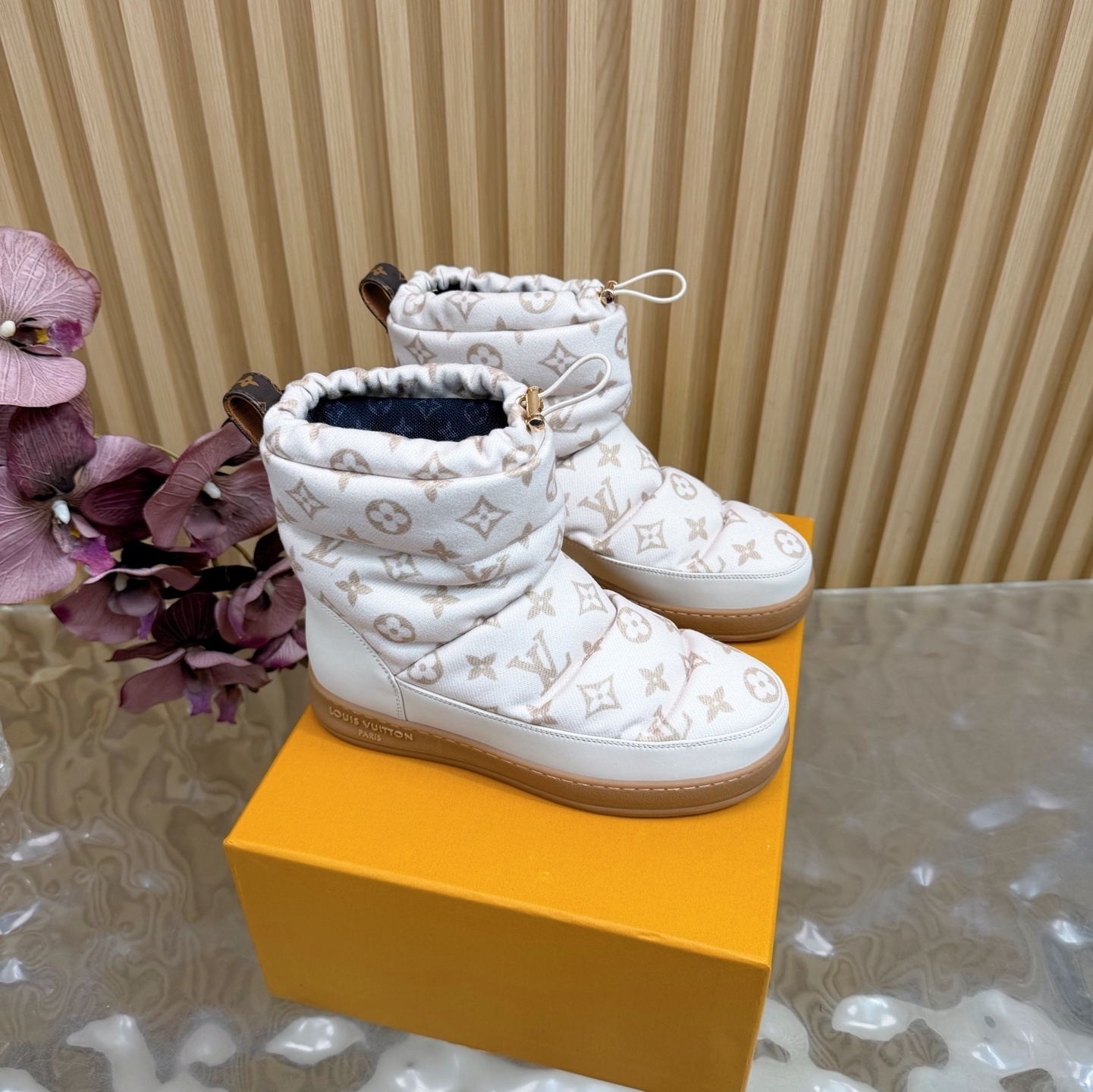 Louis Vuitton Pillow Comfort Ankle Boot White Monogram Canvas