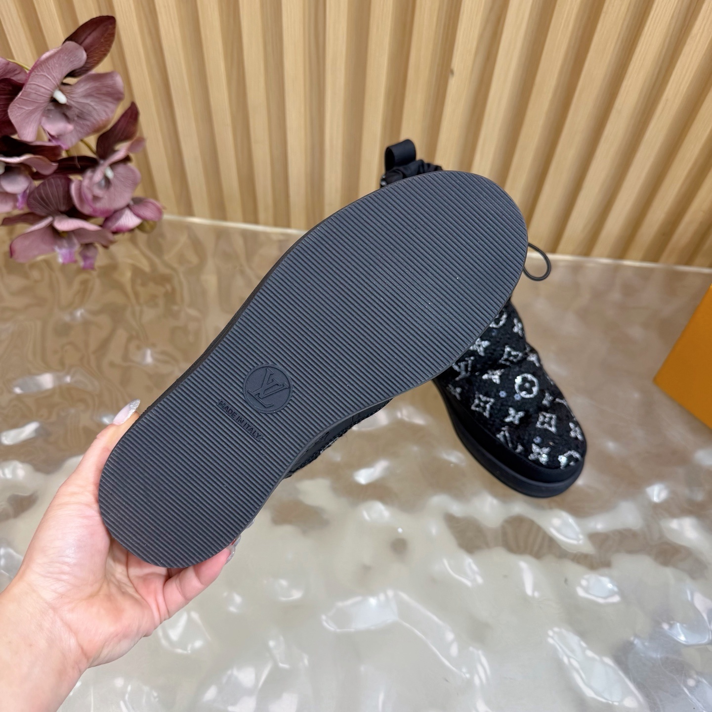 Louis Vuitton Monogram Pillow Comfort Black Ankle Boots