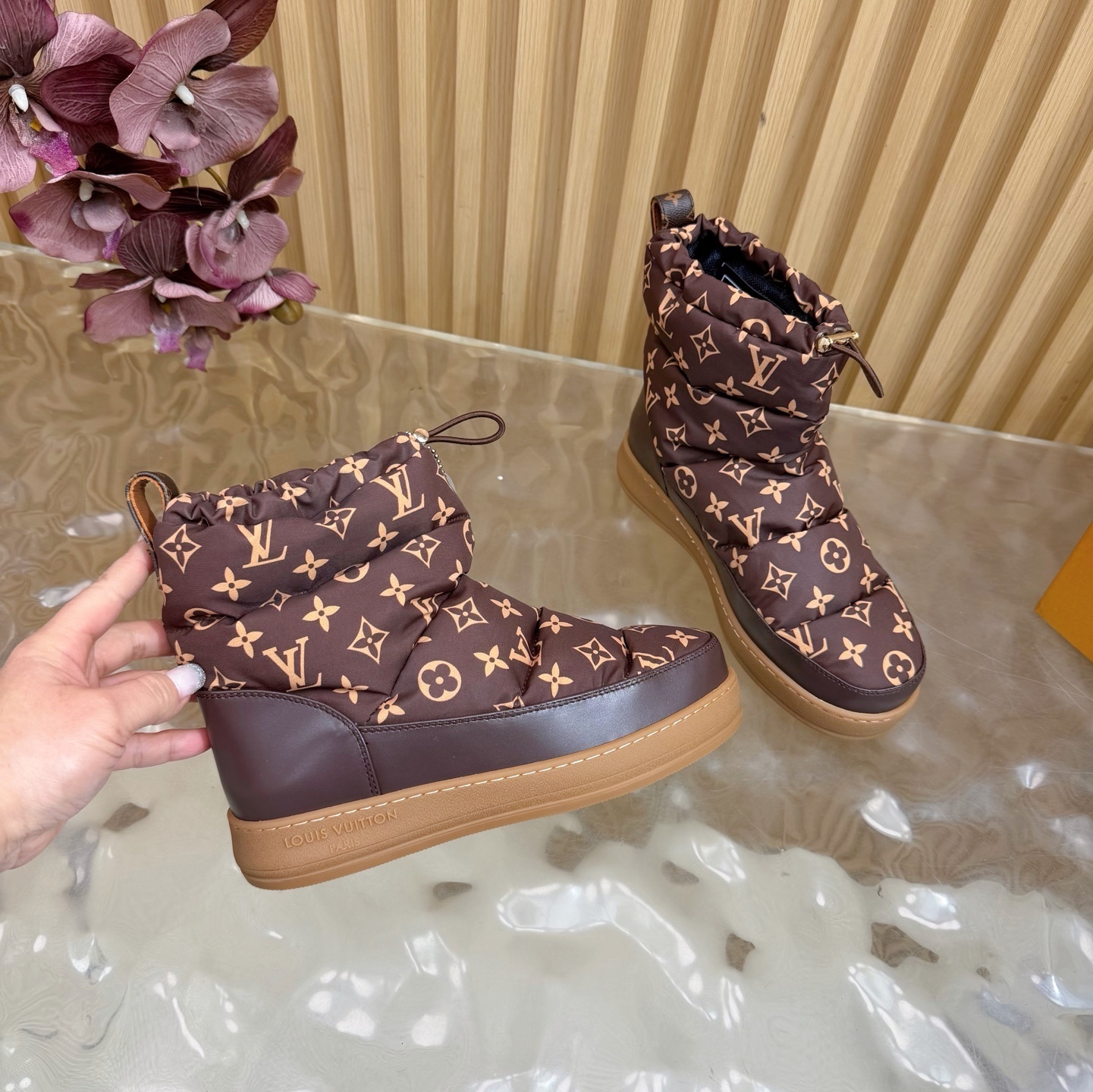 Louis Vuitton Pillow Comfort Ankle Boots - Brown Monogram Padded