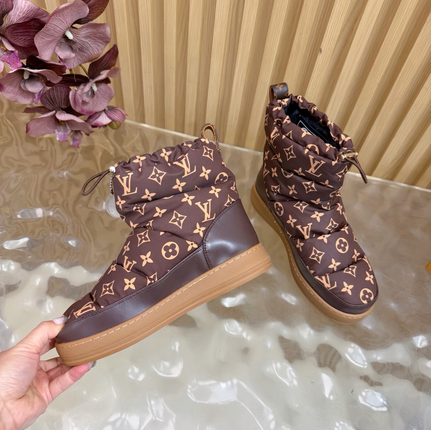 Louis Vuitton Pillow Comfort Ankle Boots - Brown Monogram Padded