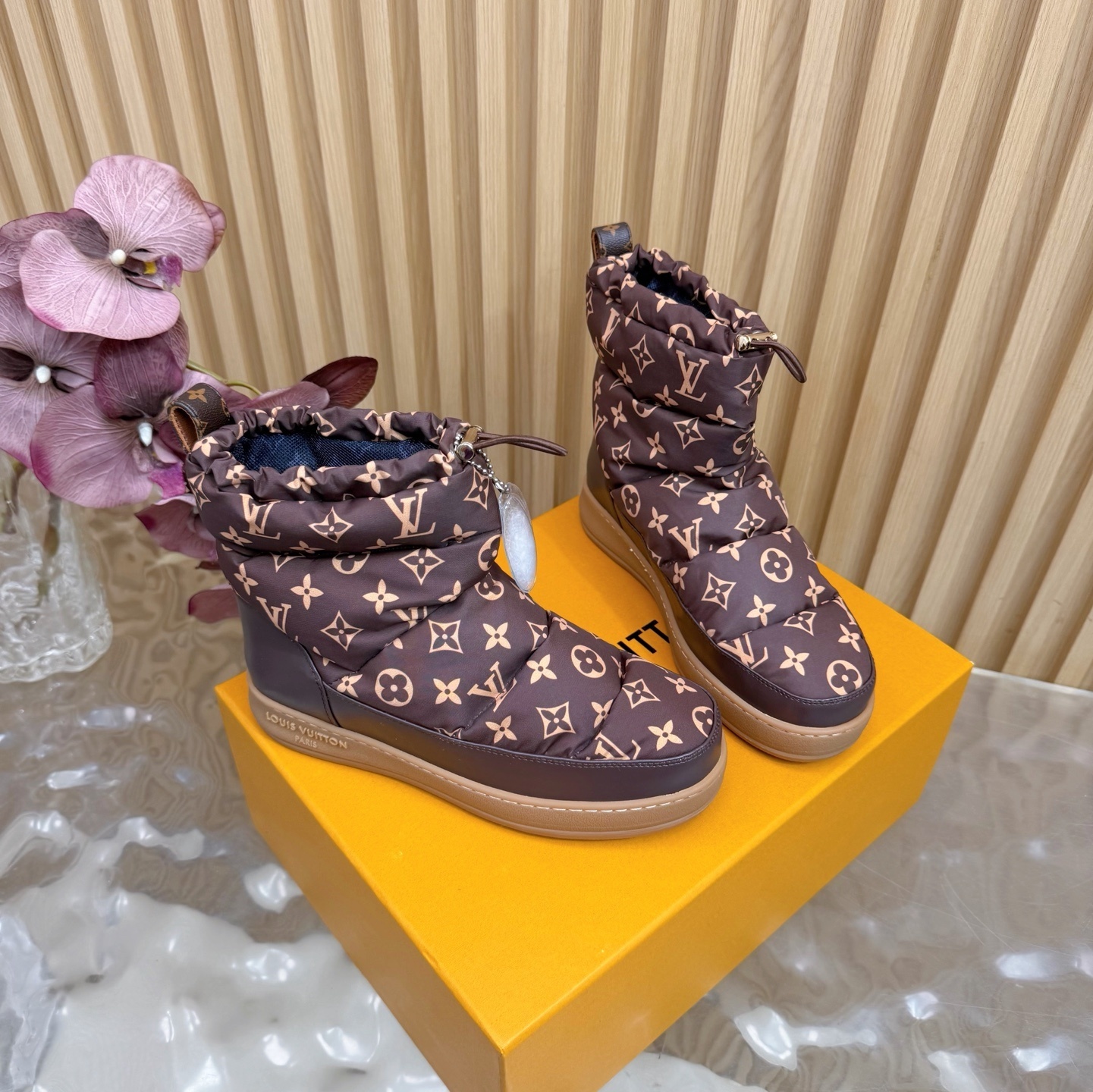 Louis Vuitton Pillow Comfort Ankle Boots - Brown Monogram Padded