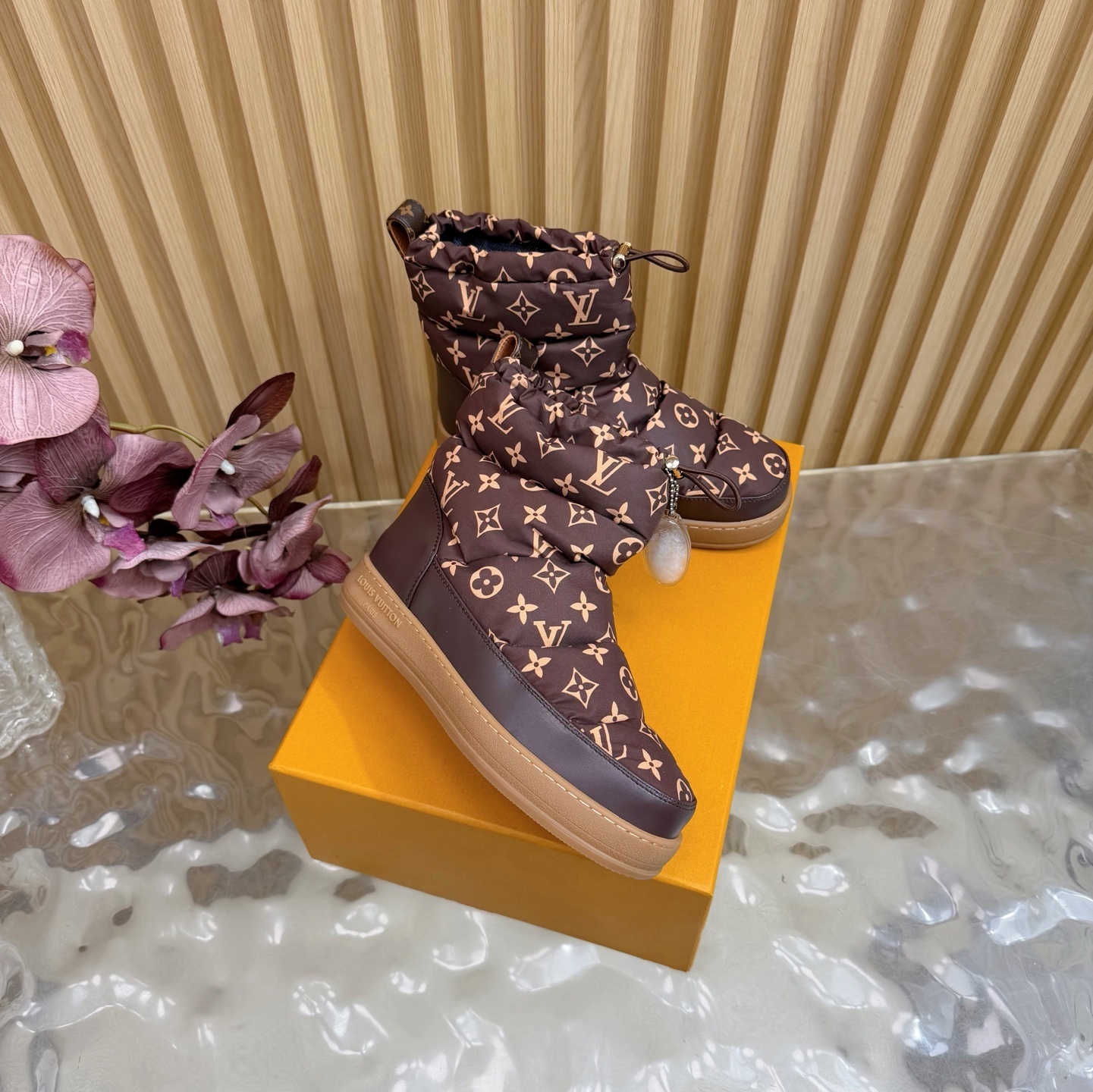 Louis Vuitton Pillow Comfort Ankle Boots - Brown Monogram Padded