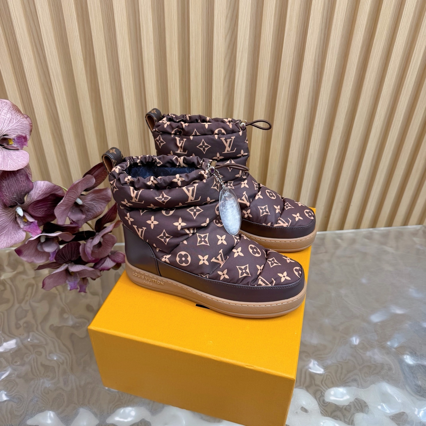 Louis Vuitton Pillow Comfort Ankle Boots – Brown Monogram Padded
