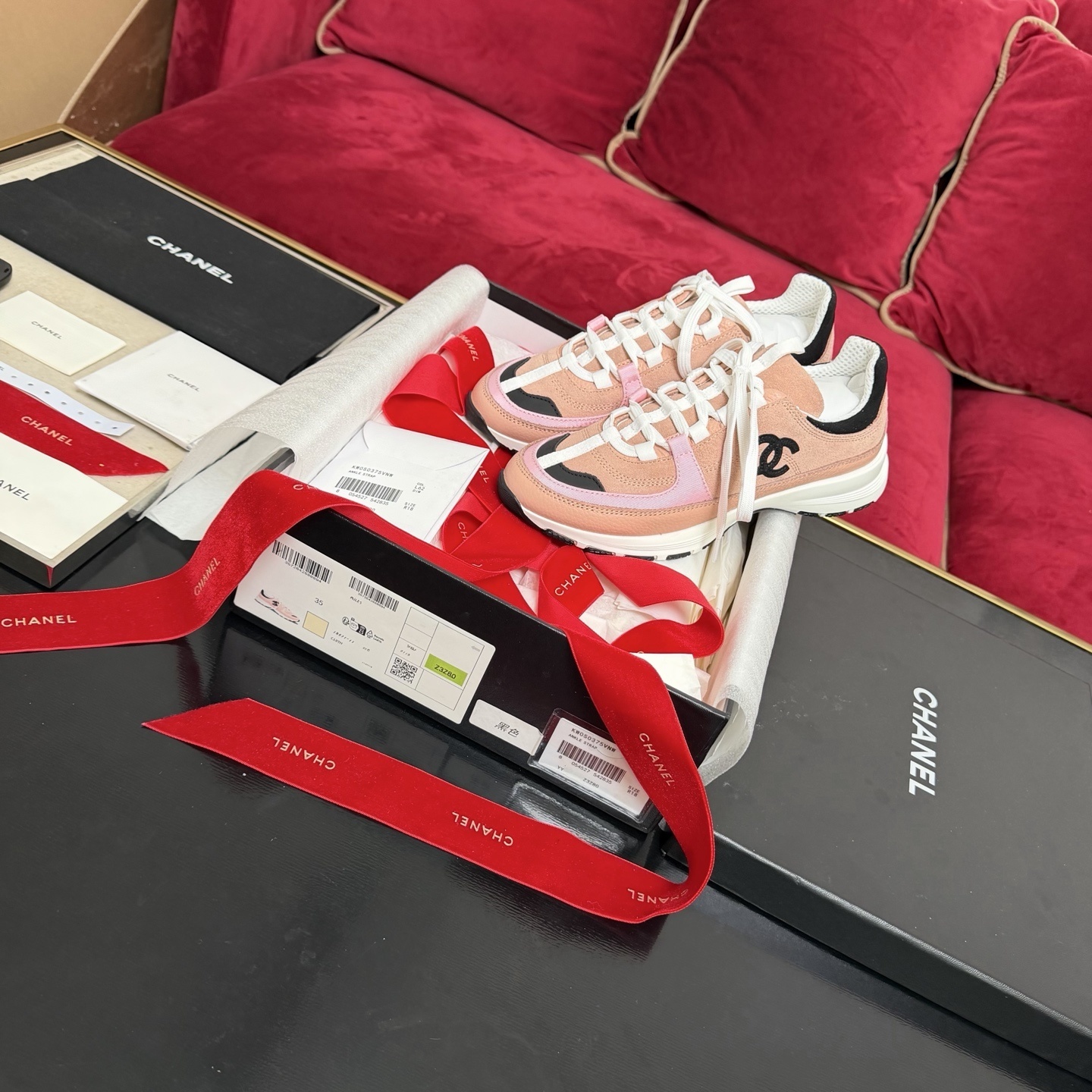 Chanel Pink Suede and Leather Women’s Sneakers – Luxury Trainers