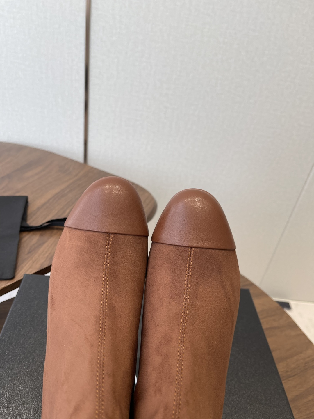 Chanel Suede & Leather Ankle Boots - Chic Brown Block Heel Booties