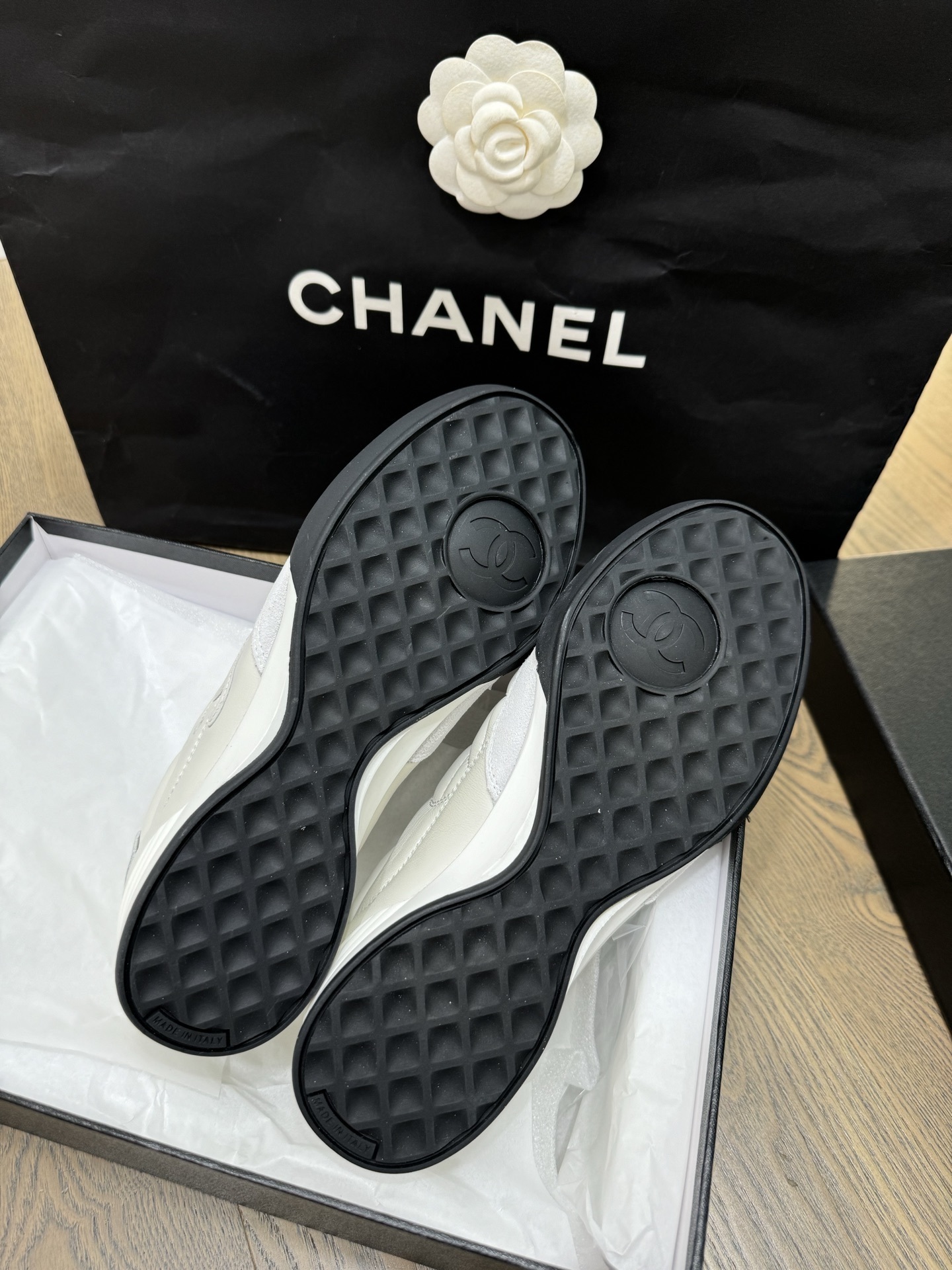 Chanel White Quilted Leather Sneakers - Iconic Luxury Footwear