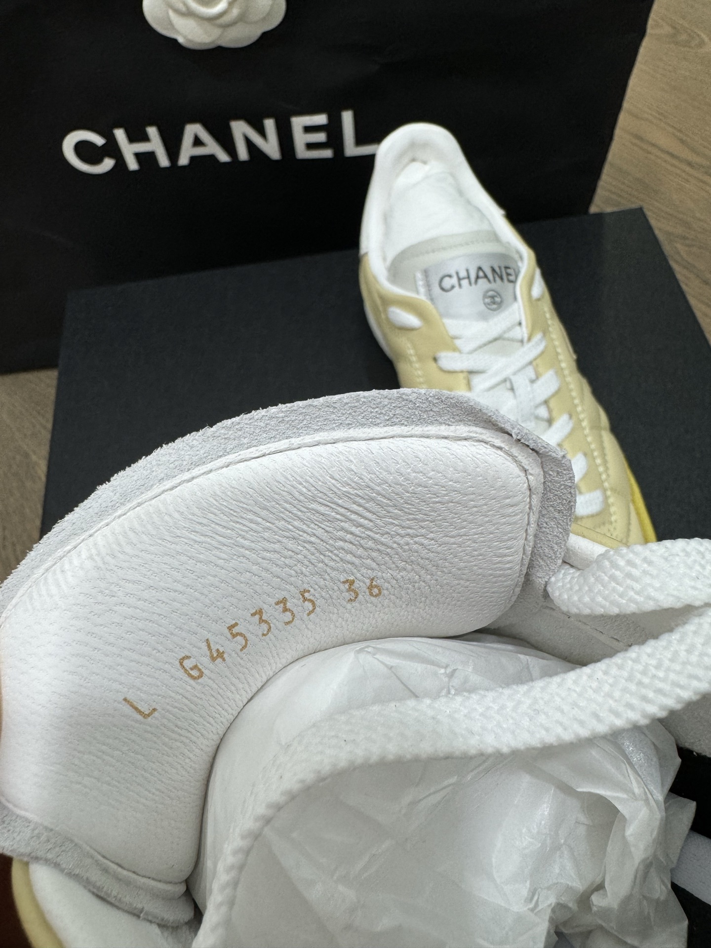 Chanel Yellow Quilted Leather Sneakers - Luxury Designer Shoes