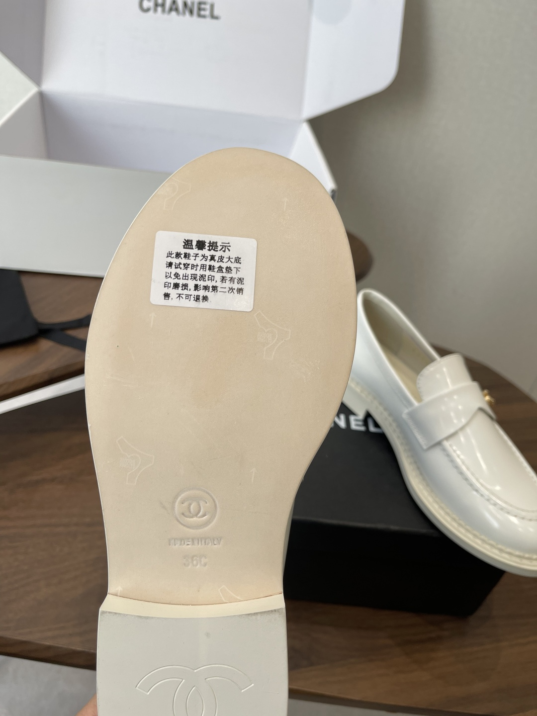 Luxury White Patent Leather Loafers with Gold Logo Hardware