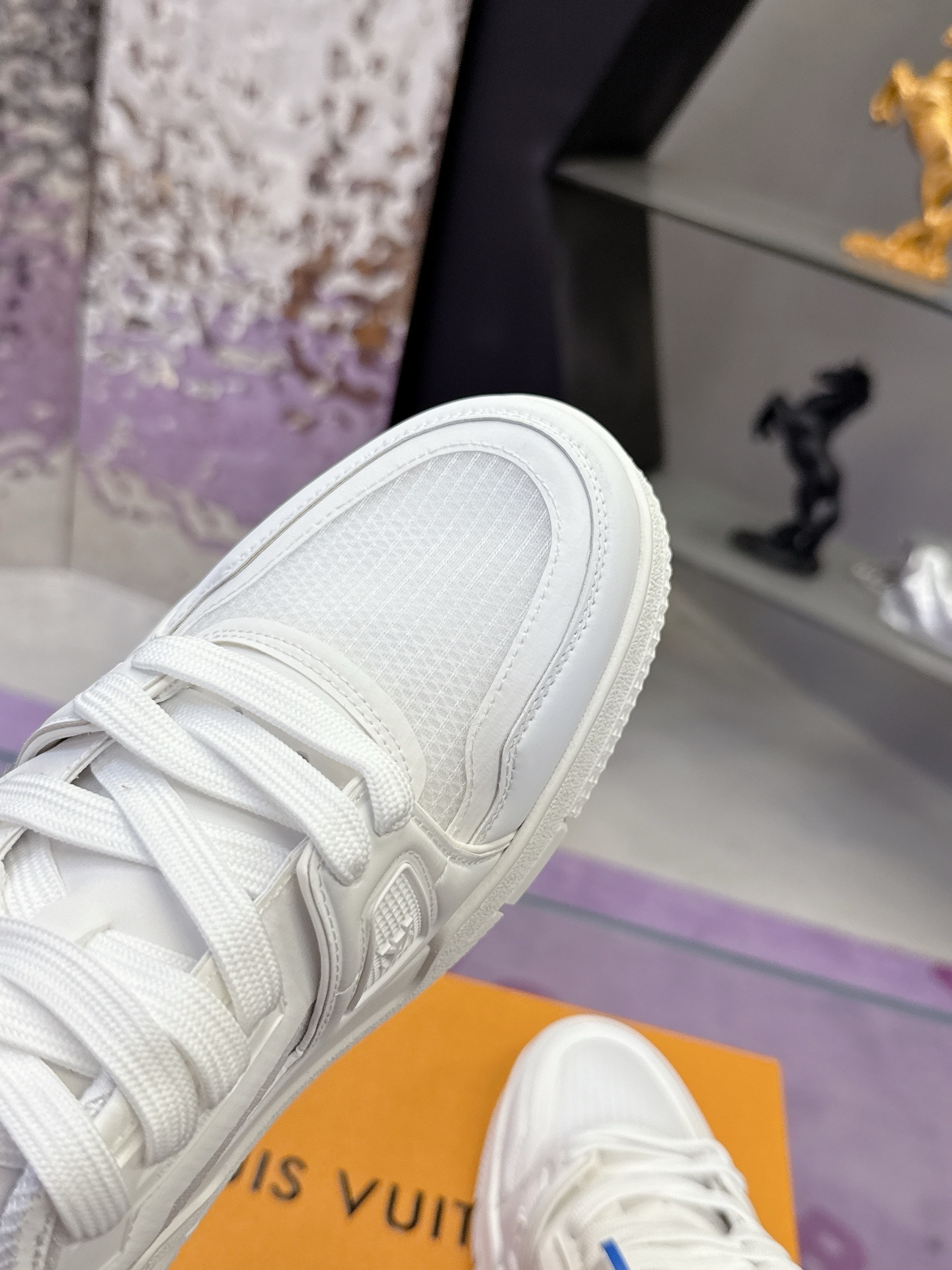 Louis Vuitton LV Trainer Sneakers - All White Luxury Men's Shoes