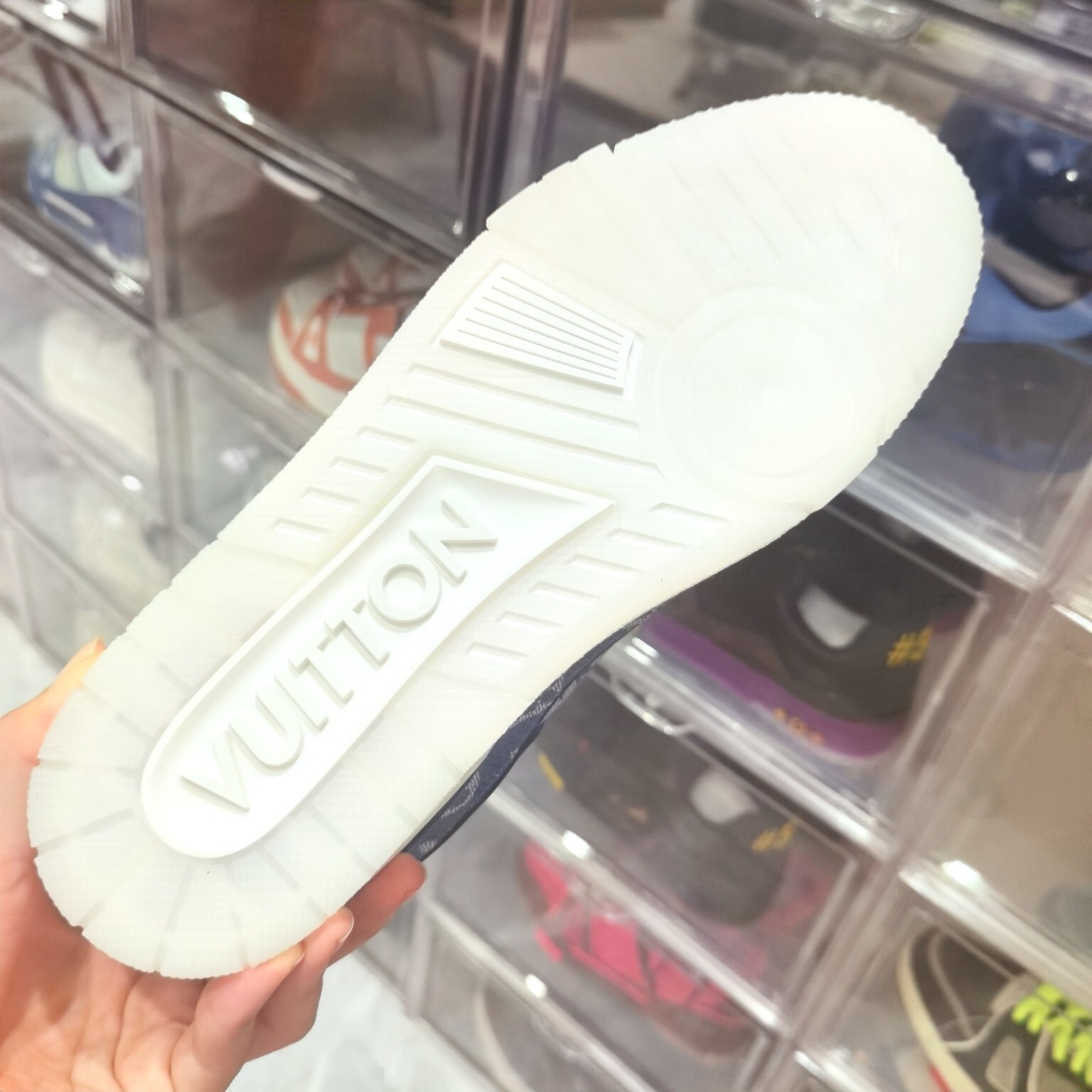 Louis Vuitton LV Trainer Denim Monogram Sneakers - Blue