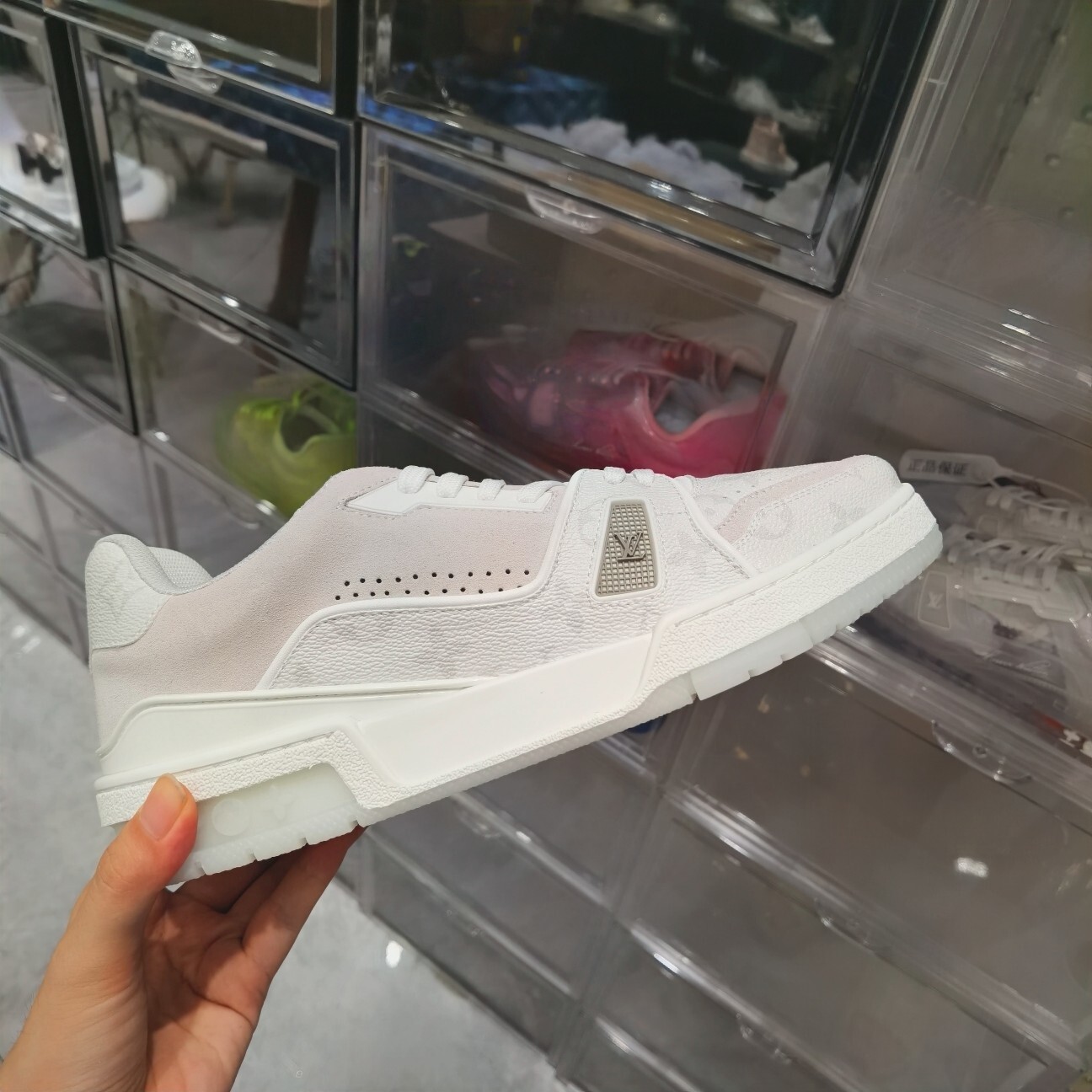 Louis Vuitton LV Trainer Sneakers & Designer Accessories Set