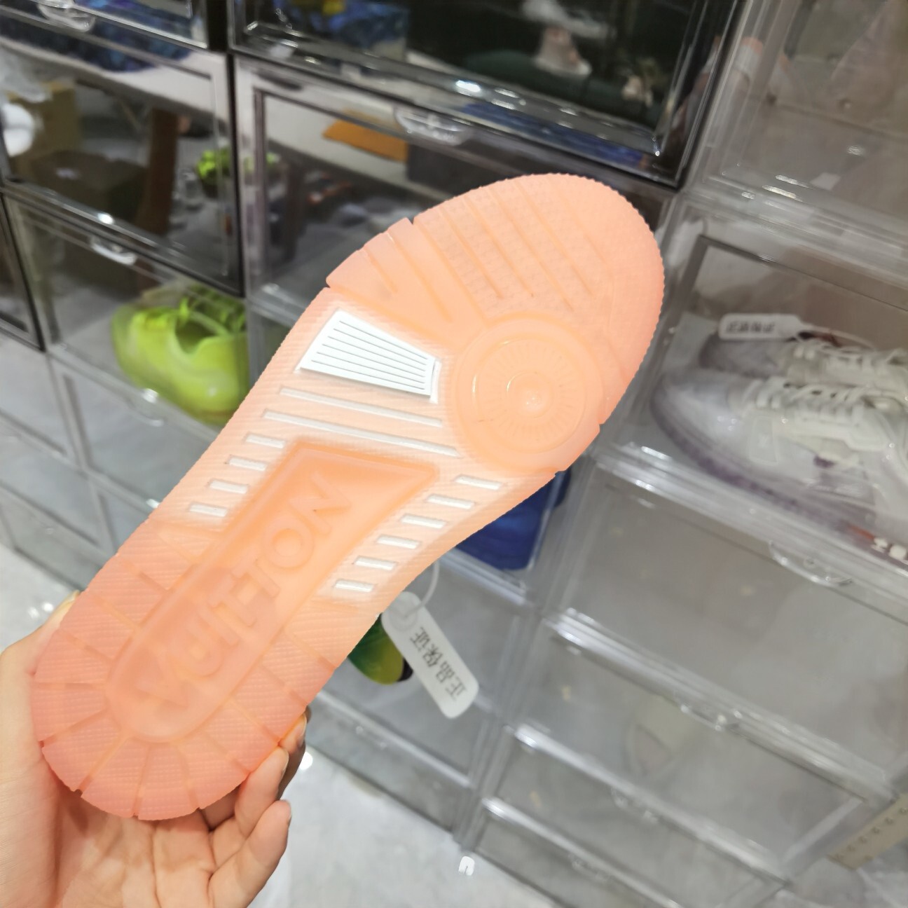 Louis Vuitton LV Trainer White & Peach Women's Luxury Sneakers