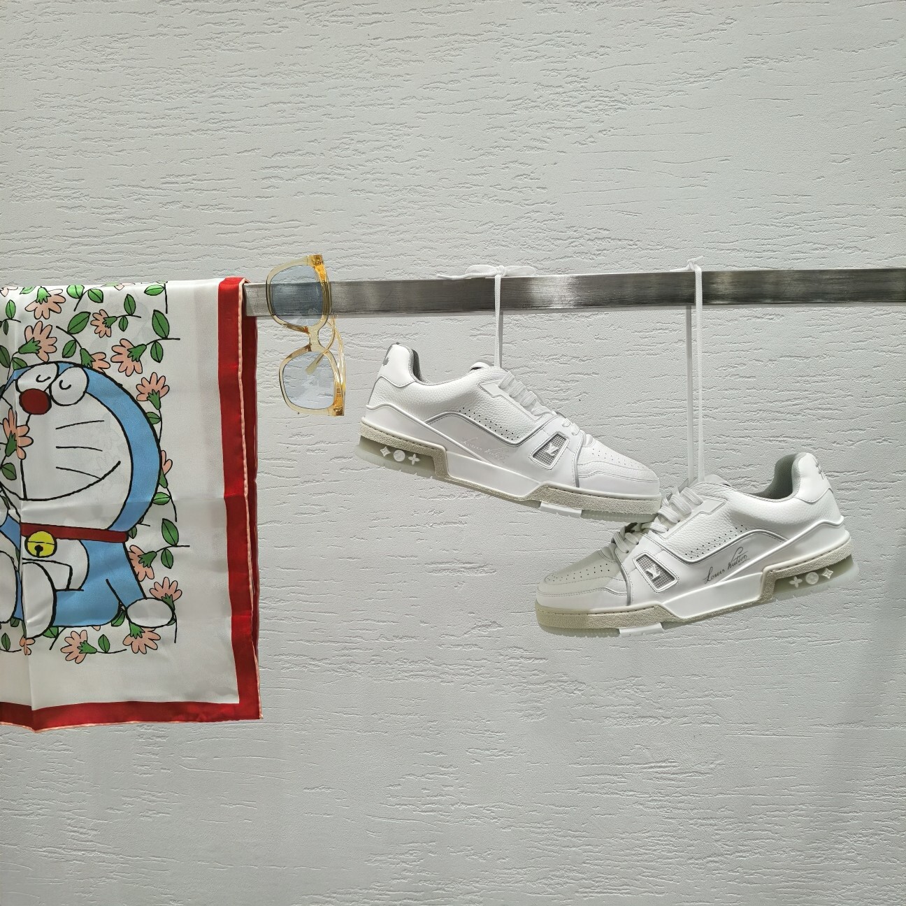 Louis Vuitton LV Trainer White Leather Sneakers for Men