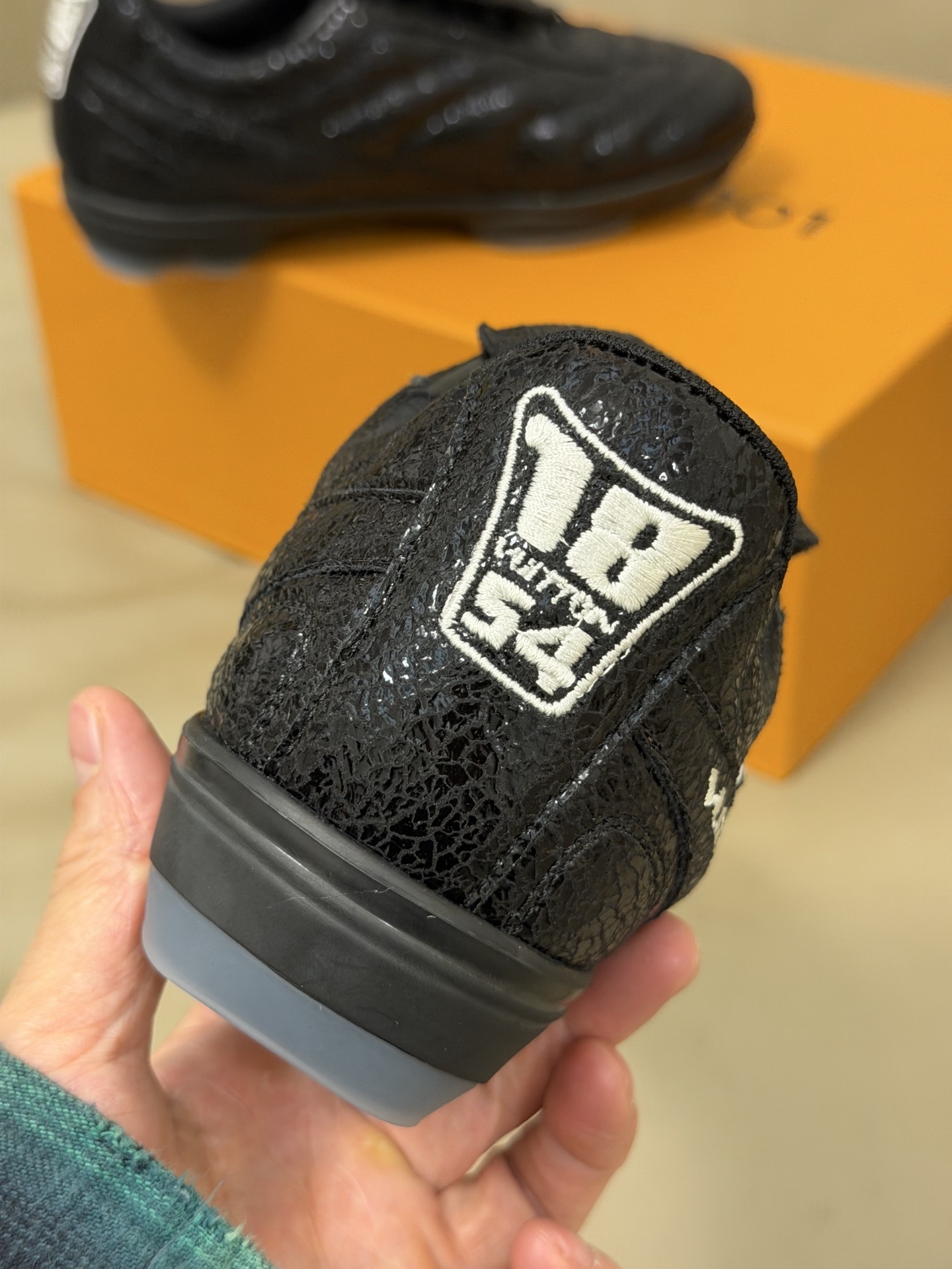 Louis Vuitton Black LV Lovers Football Sneakers - Luxury Mens Shoes