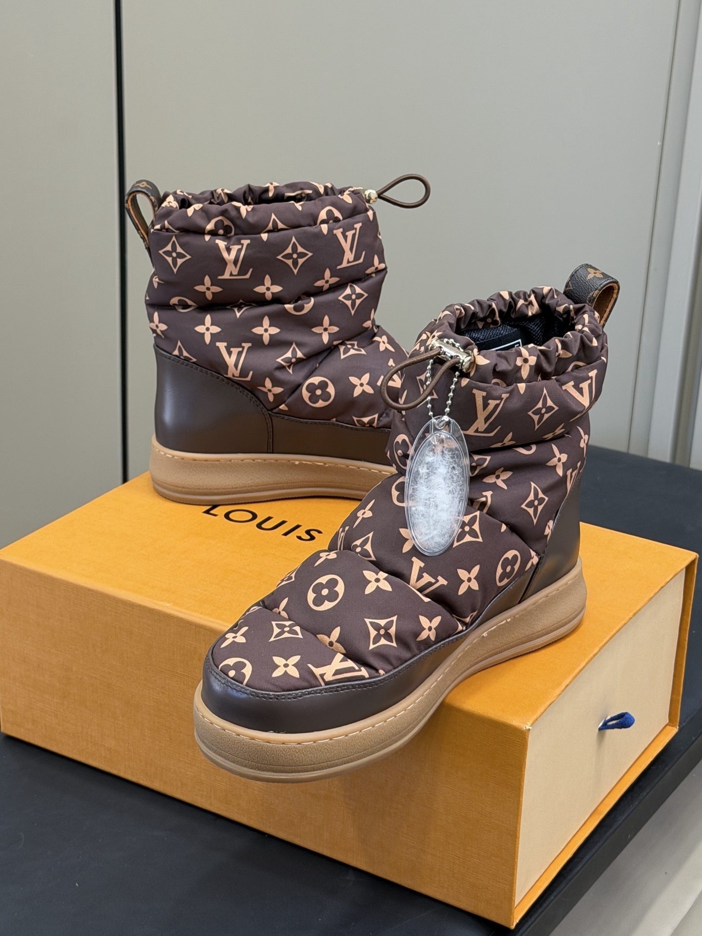 Louis Vuitton Pillow Comfort Ankle Boots - Brown Monogram Nylon