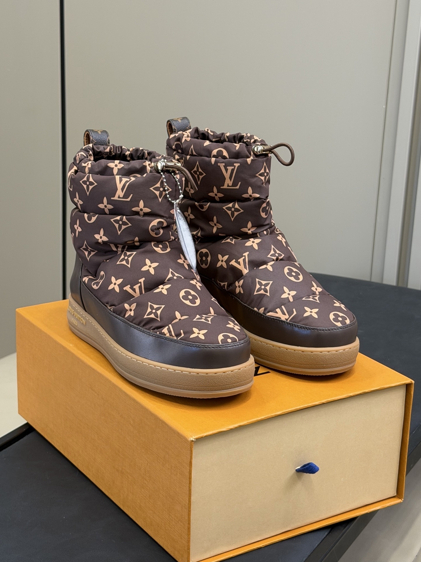 Louis Vuitton Pillow Comfort Ankle Boots - Brown Monogram Nylon