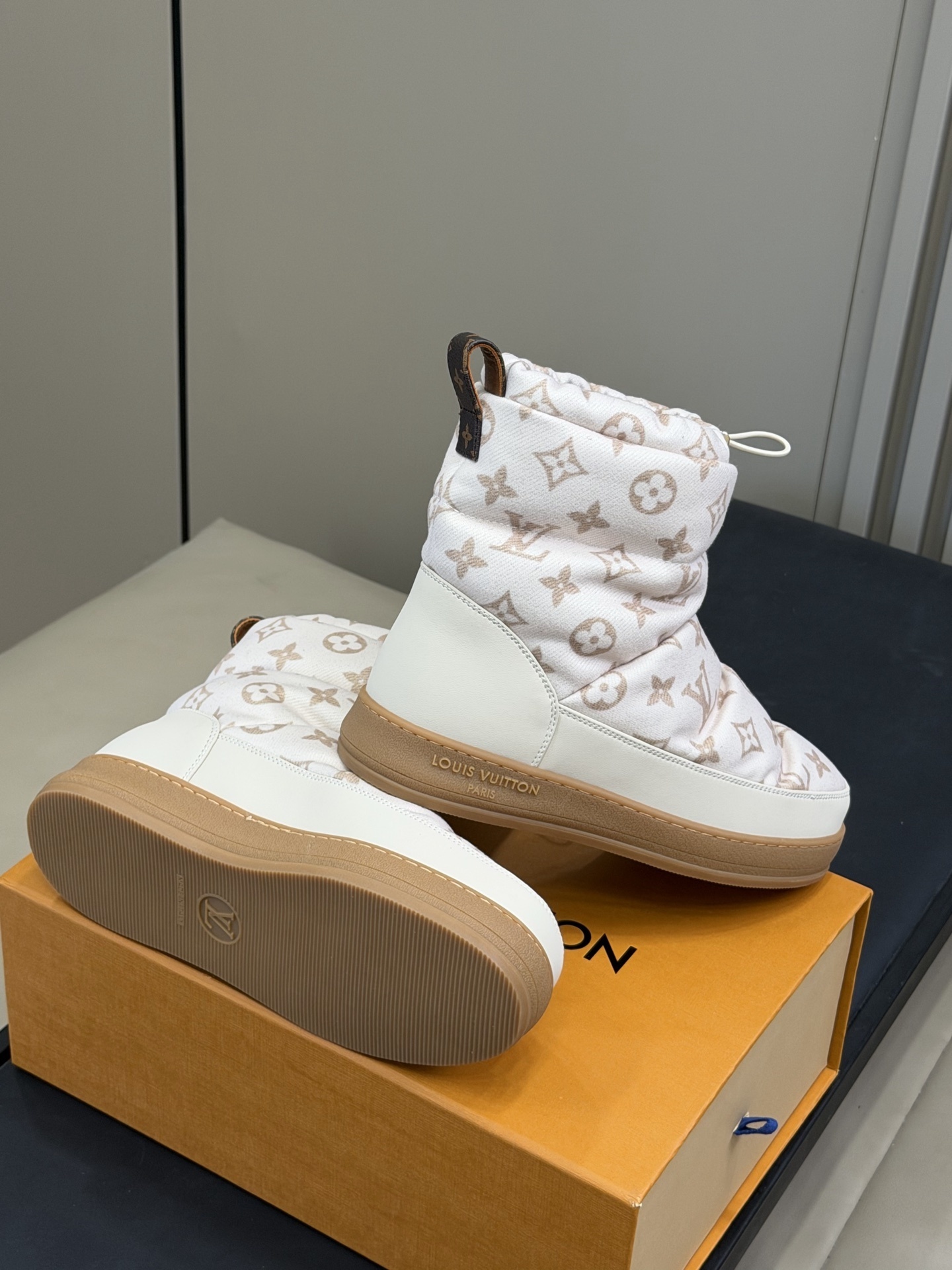 Louis Vuitton Pillow Comfort Ankle Boots - White Monogram