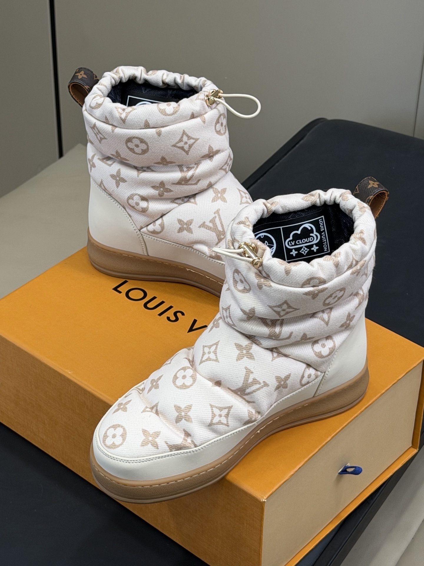 Louis Vuitton Pillow Comfort Ankle Boots - White Monogram
