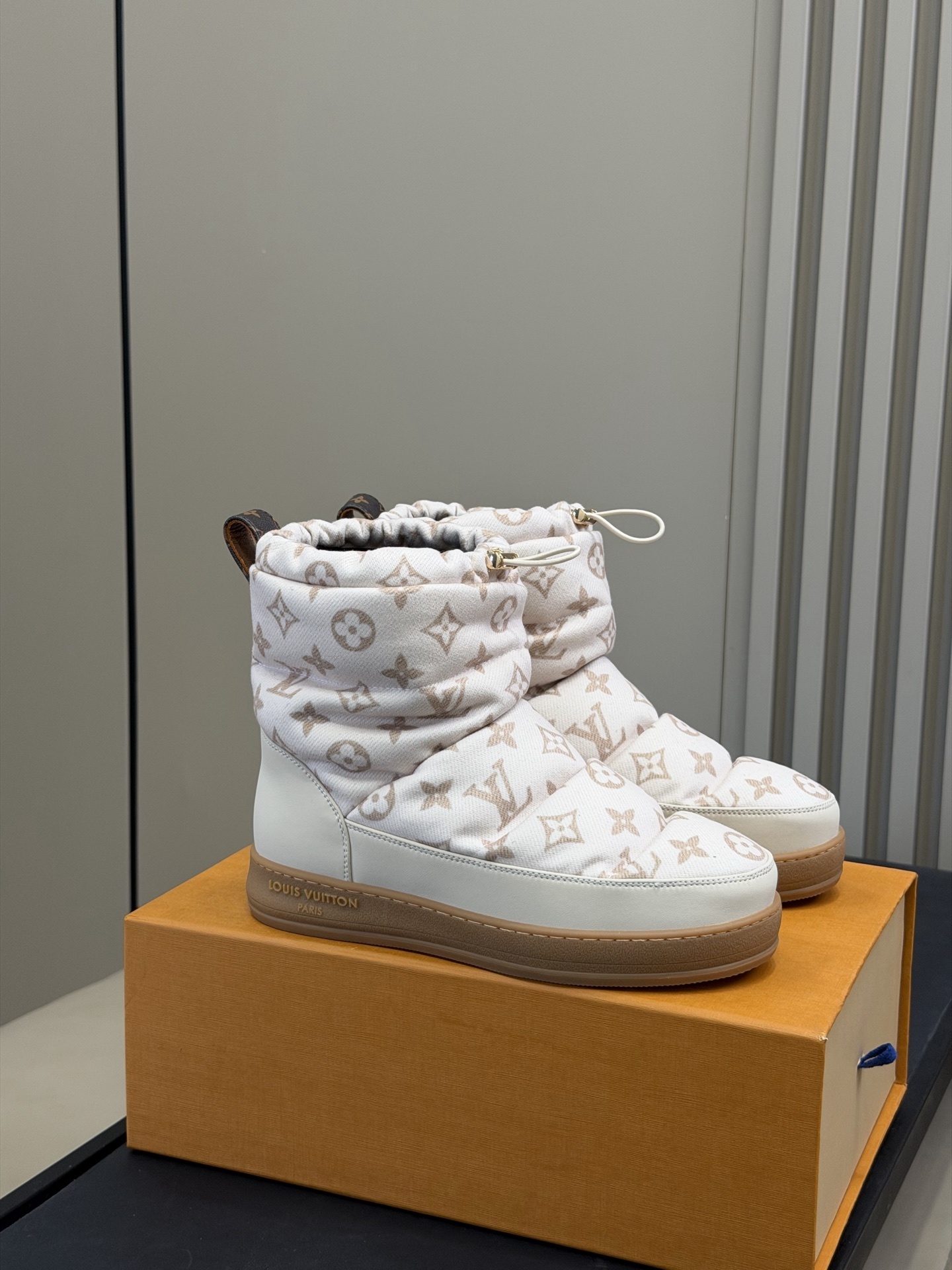 Louis Vuitton Pillow Comfort Ankle Boots – White Monogram