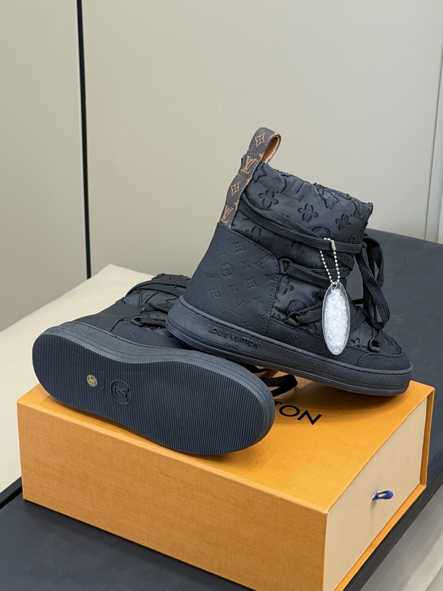 Louis Vuitton Black Monogram Pillow Comfort Ankle Boots