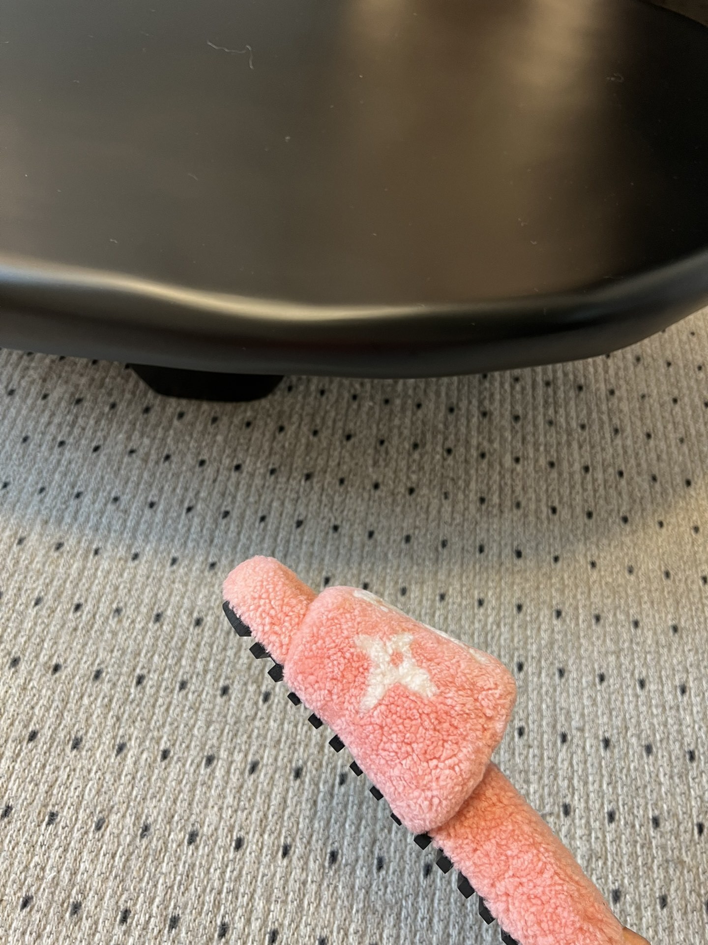 LV Pink Monogram Shearling Slippers - Women's Luxury Comfort Slides