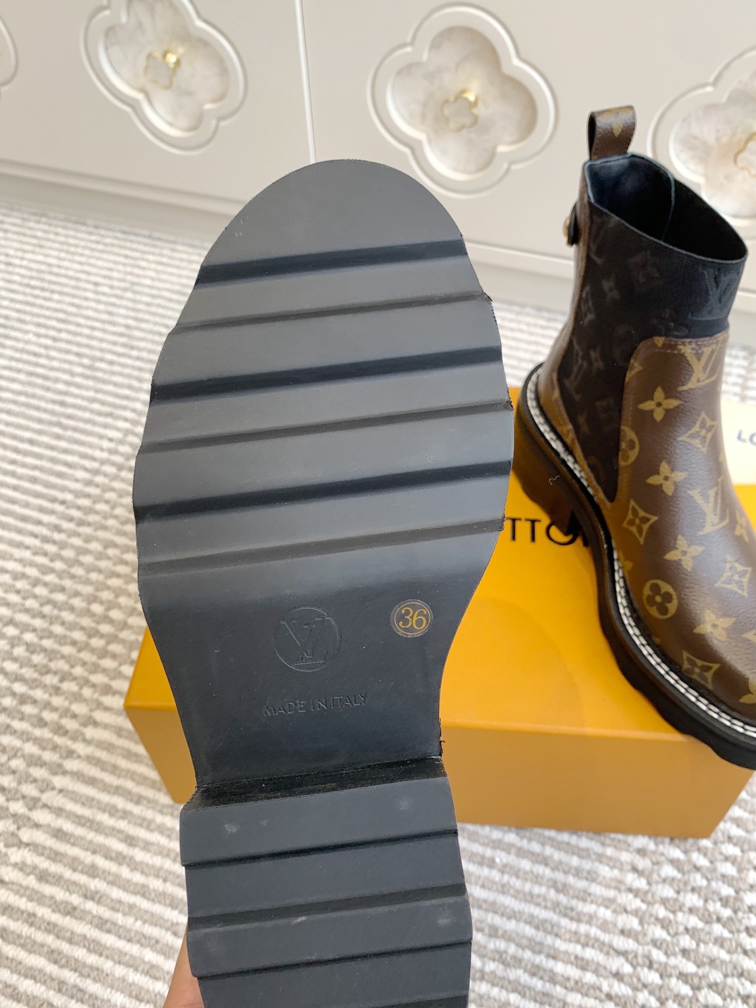 Louis Vuitton Territory Flat Ankle Boots Monogram Canvas