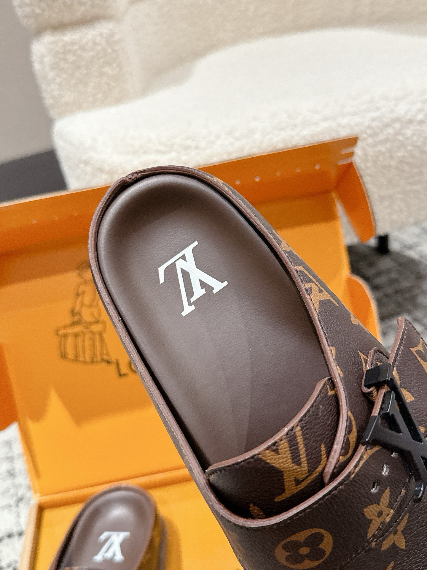 Louis Vuitton Monogram Canvas Clogs - Luxury Brown Mules