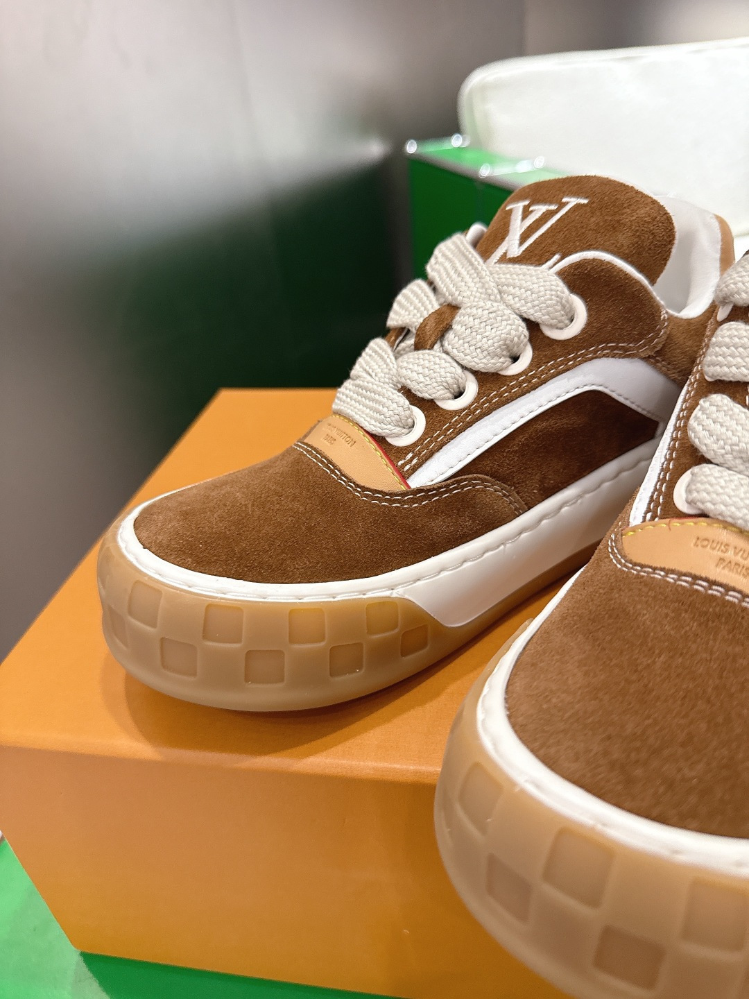 Louis Vuitton Brown Suede Skate Sneaker - Premium Luxury Footwear